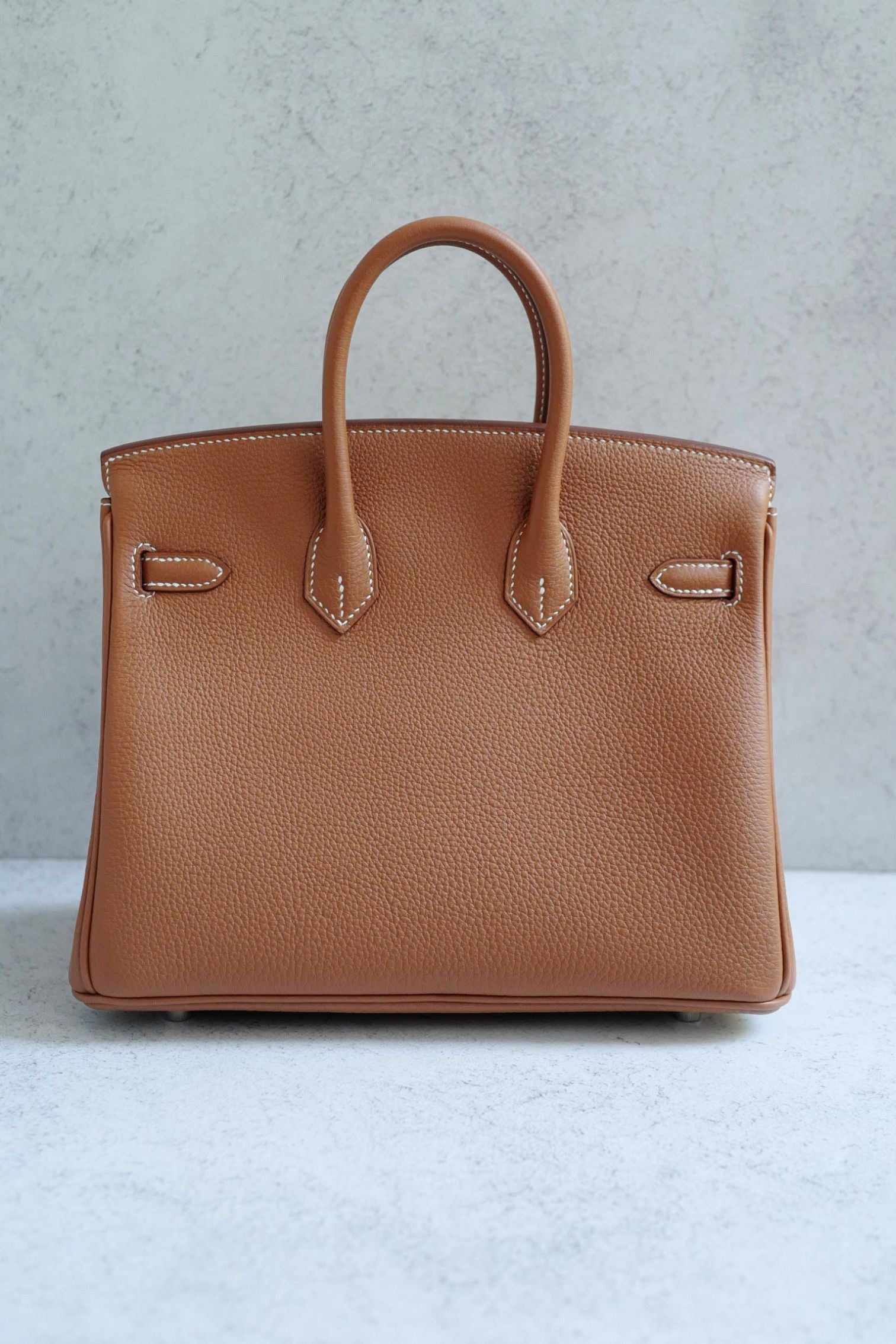 BNIB Hermes Birkin 25 Gold Togo Leather Palladium Hardware