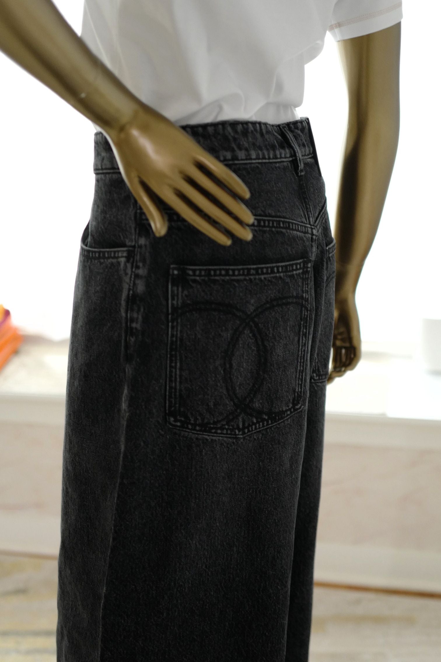 Chanel Métiers d’Art 2026 Matthieu Blazy Denim Dark Jeans Pants Size 36