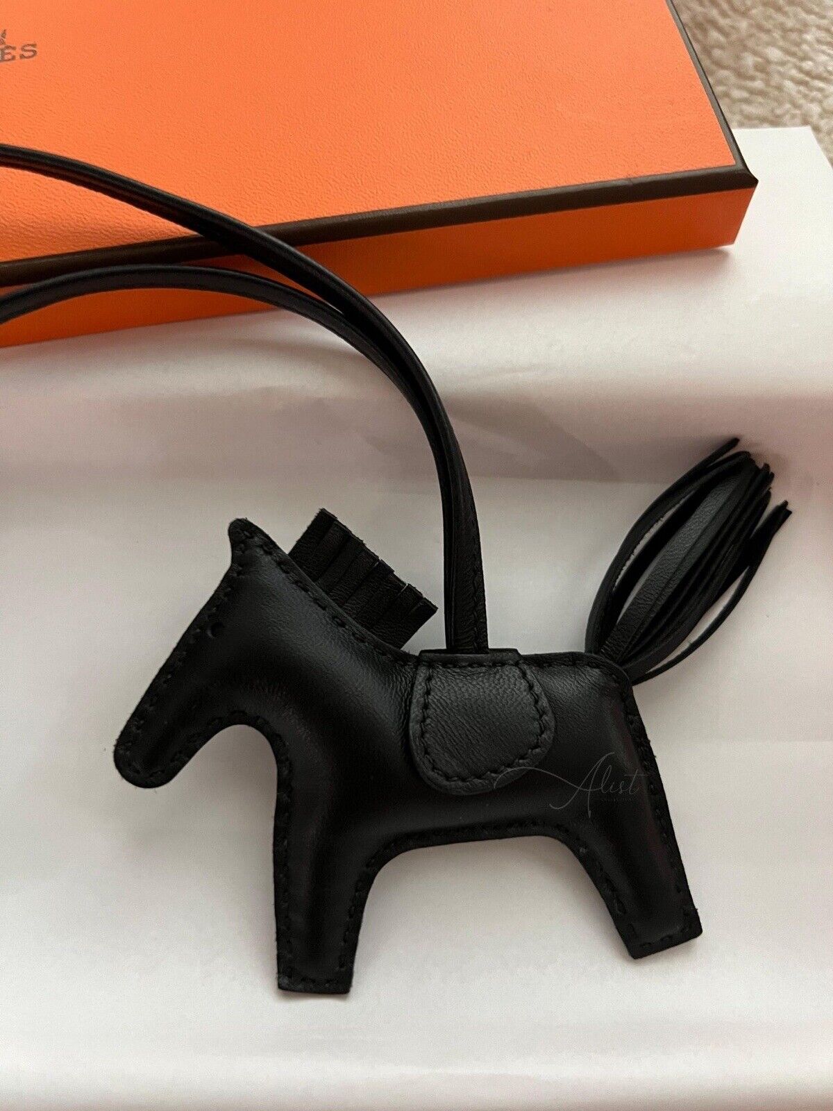 *BNIB* Hermes Rodeo PM Bag Charm Limited Edition So Black Milo Lambskin