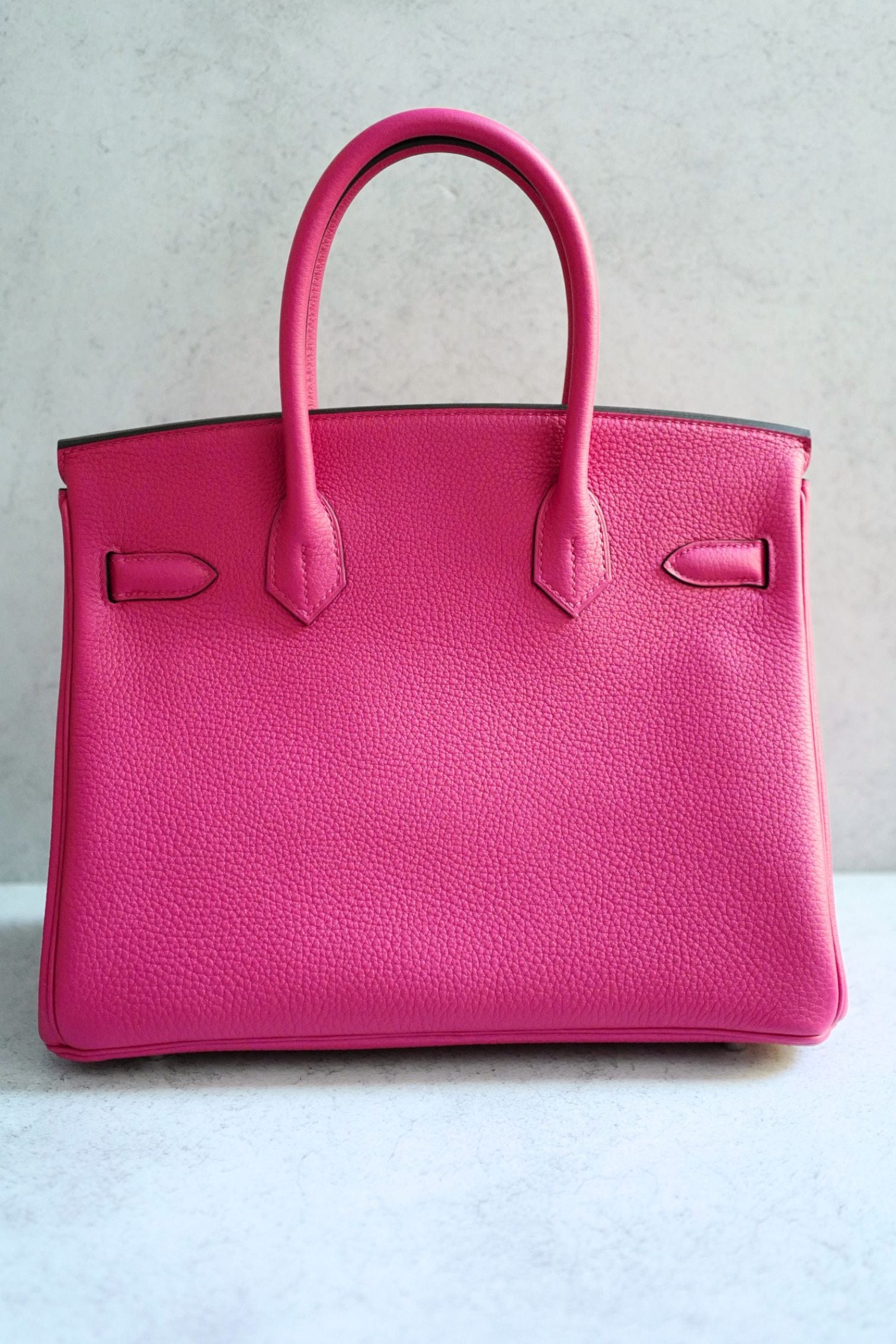 Hermès Birkin 30 Rose Mexico Togo Leather Palladium Hardware K Stamp
