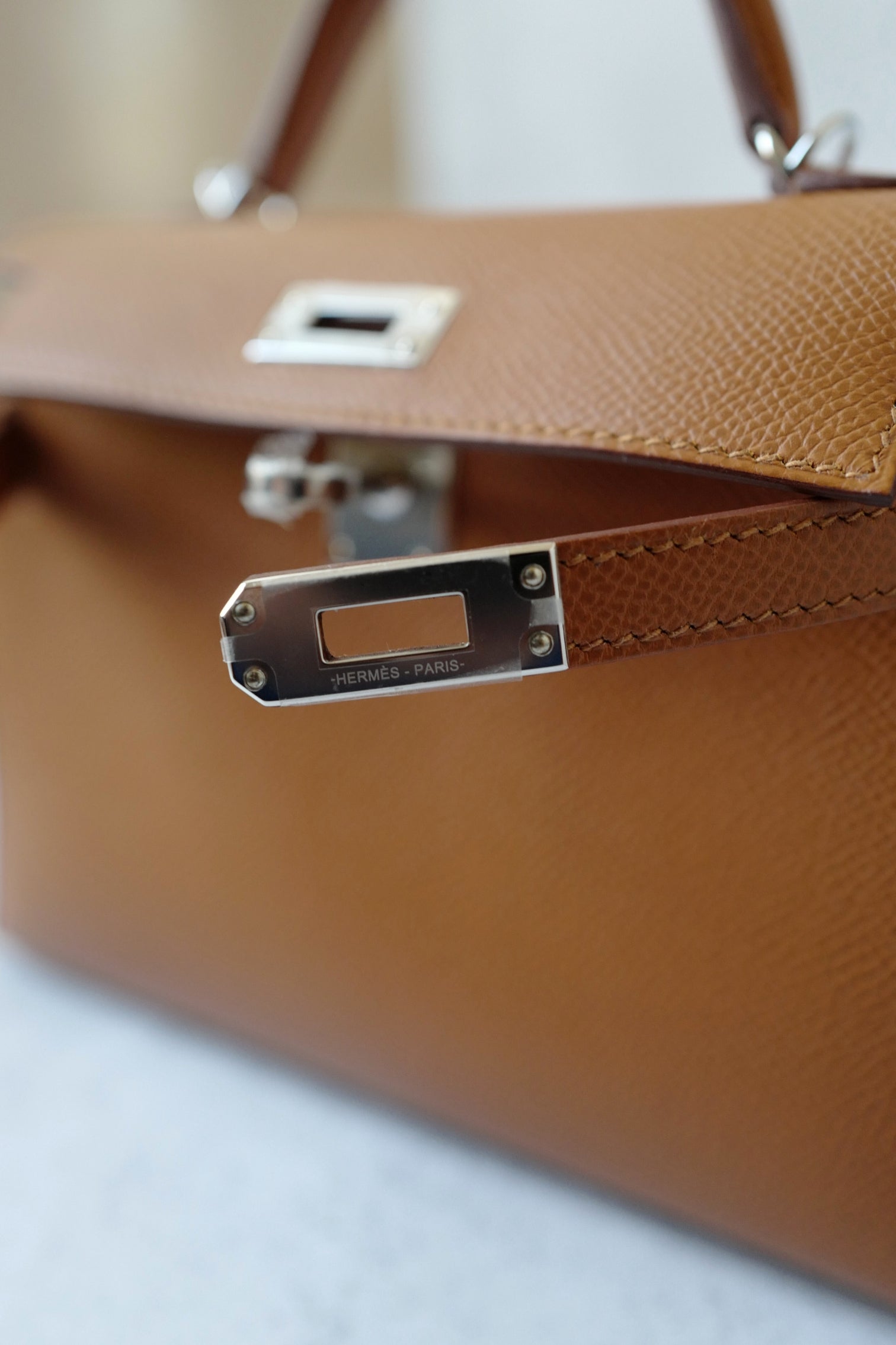 BNIB Hermès Mini Kelly 20 HSS Gold Epsom Leather Palladium Hardware