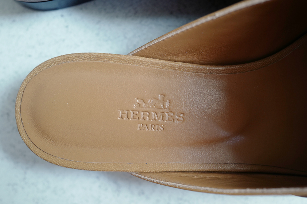 BNIB Hermes Mule Femme OZ Chevre Natural size 38