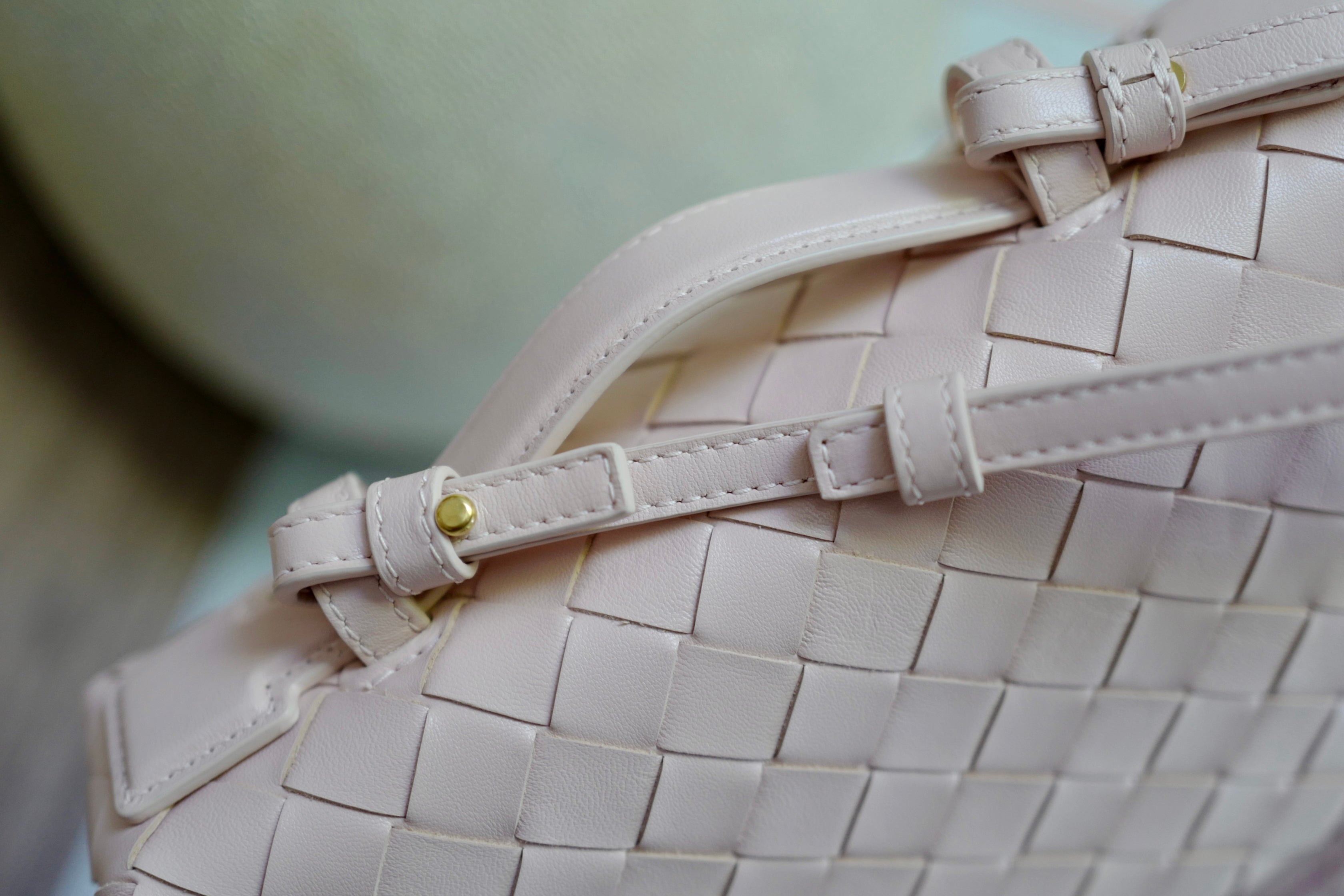 Bottega Veneta Bang Bang Vanity Bag in Cameo Pink NEW