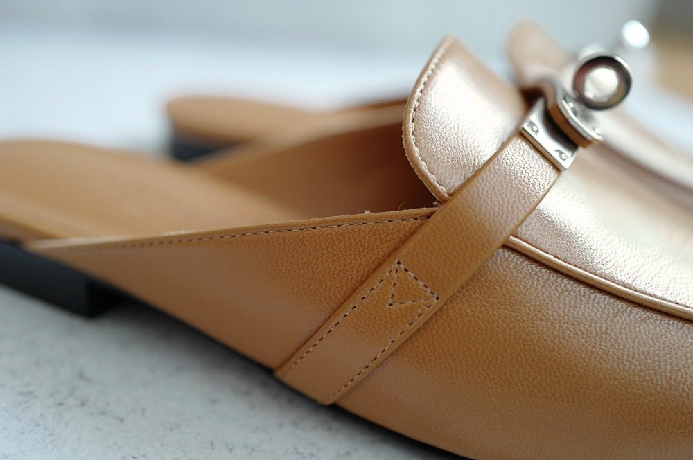 BNIB Hermes Mule Femme OZ Chevre Natural size 38