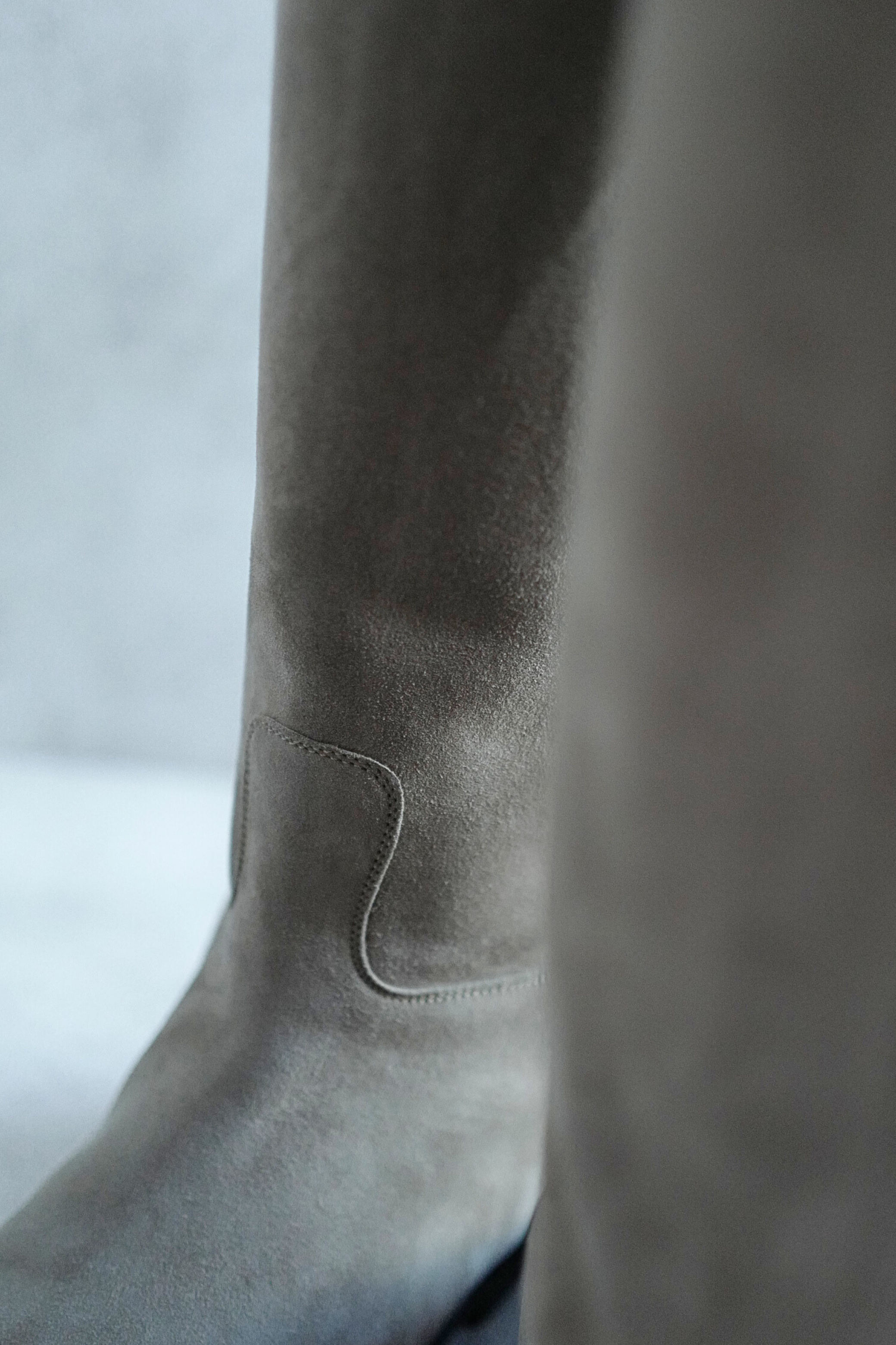 Hermès Jumping Supple Suede Goatskin Boots Étoupe with Palladium Hardware Size 38