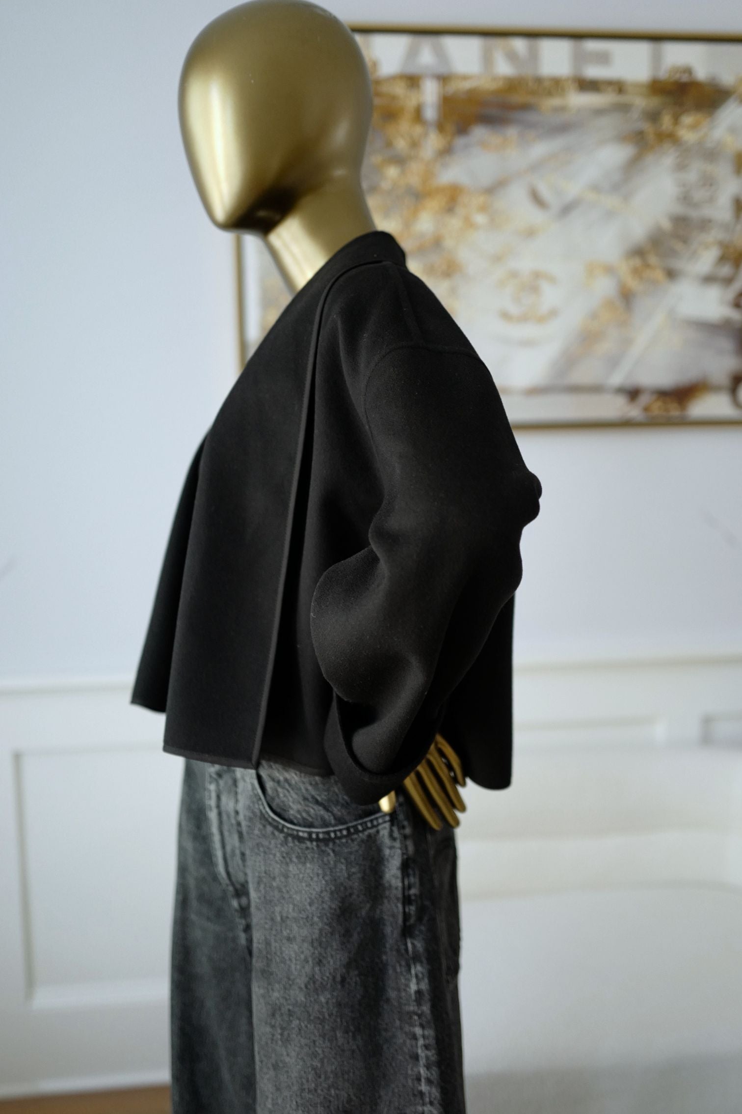 NEW Hermes Cashmere Jacket in Noir Size 36