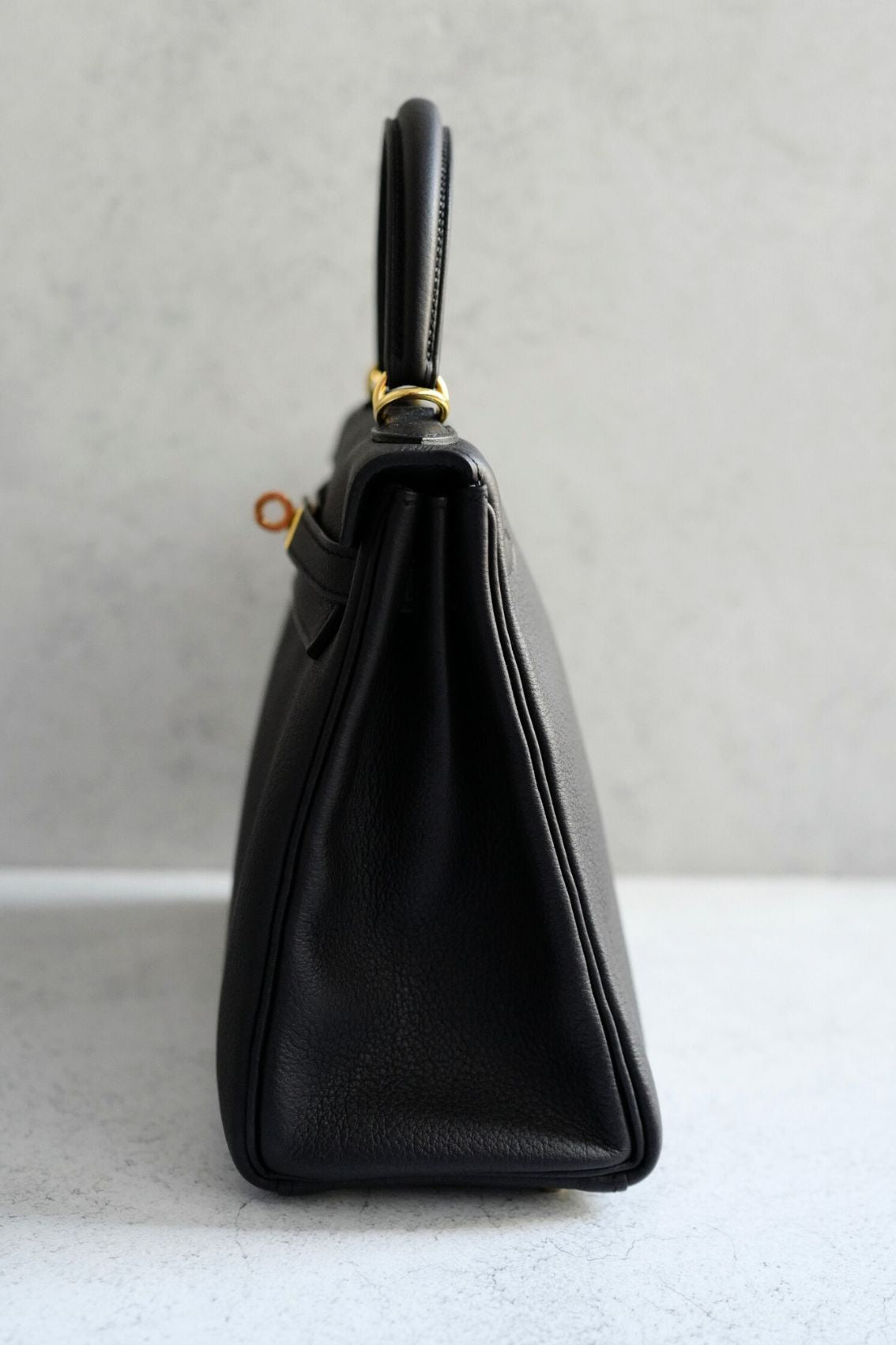 NEW Hermès Kelly 25 Black Togo Leather Gold Hardware K Stamp