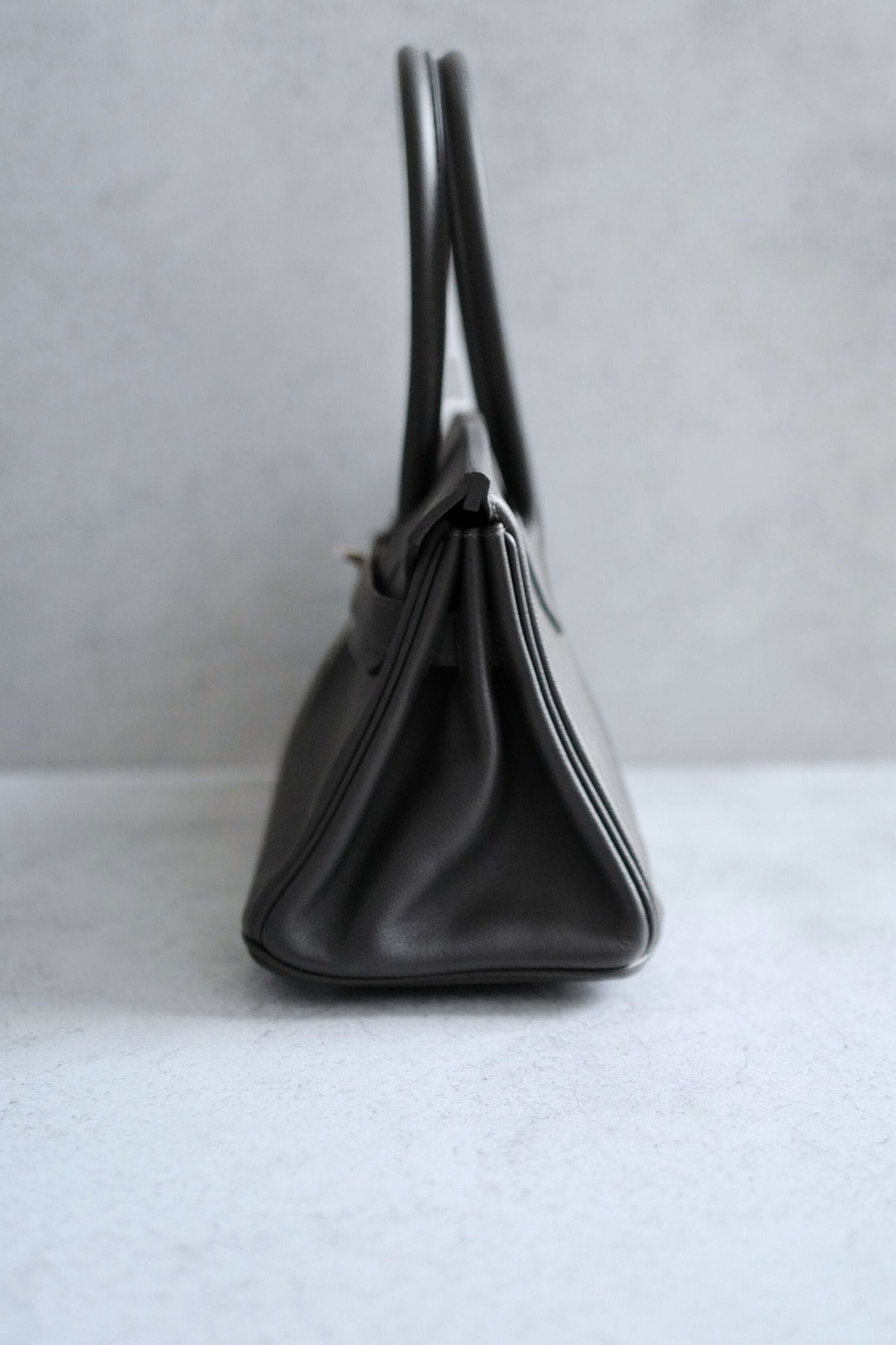 Hermès Birkin Shoulder Light Ardoise Veau Leather PHW K Stamp