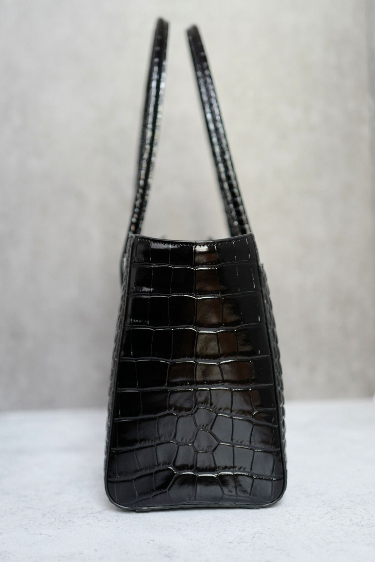 Chanel 26k Matthieu Blazy's Small Tote Black Crocodile Embossed Calfskin GHW