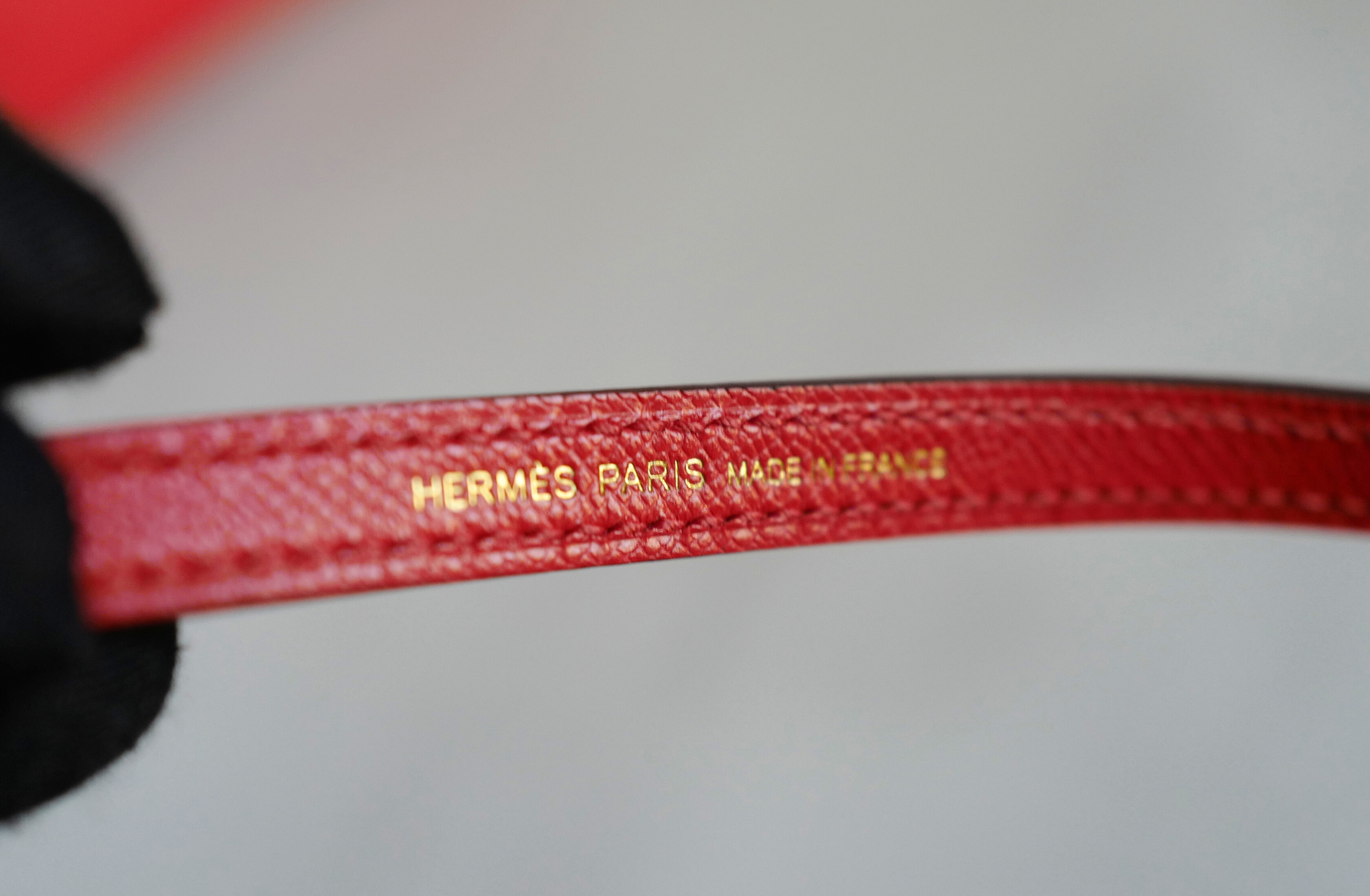 Hermès Mini Kelly Rouge De Coeur Madame Leather Gold Hardware Stamp K