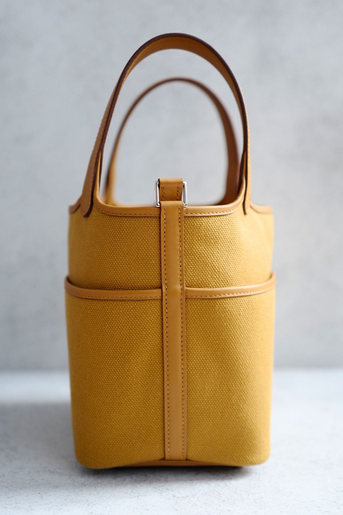BNIB Hermes Picotin 18 Cargo in Sesame Palladium Hardware B Stamp