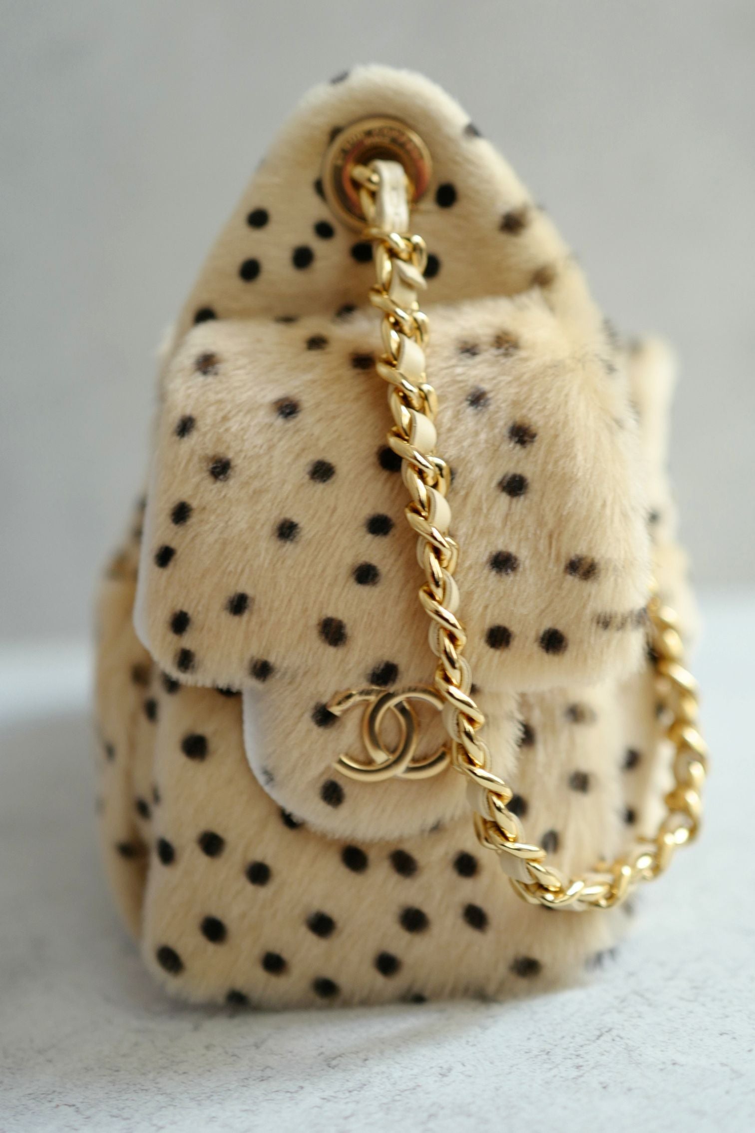 NEW Chanel 26A Mini Hobo Leopard Matthieu Blazy Light Beige & Black GHW