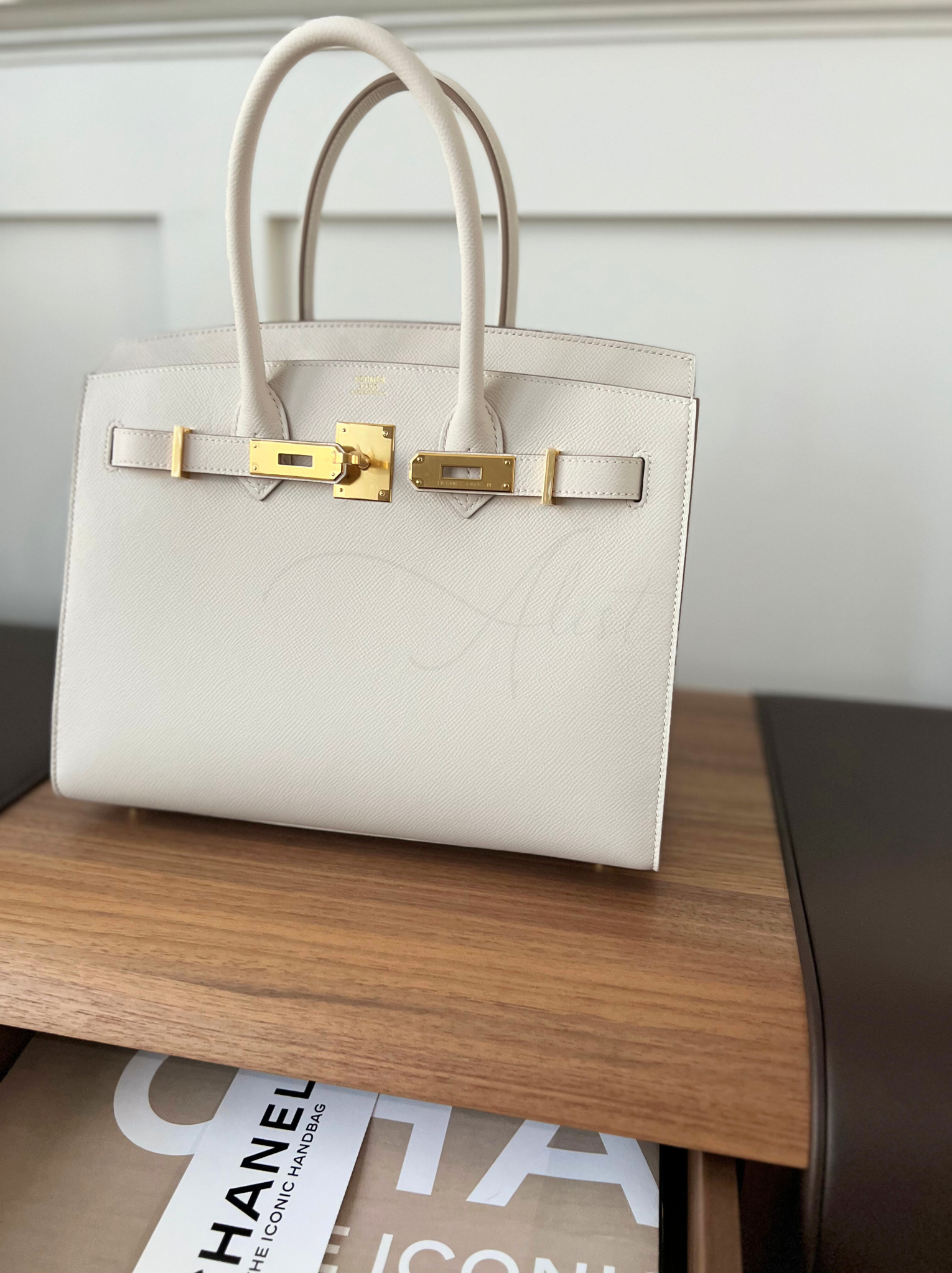 BNIB Hermes Birkin 30 In Gris Pale White Epsom Sellier Gold HW Complete 2024