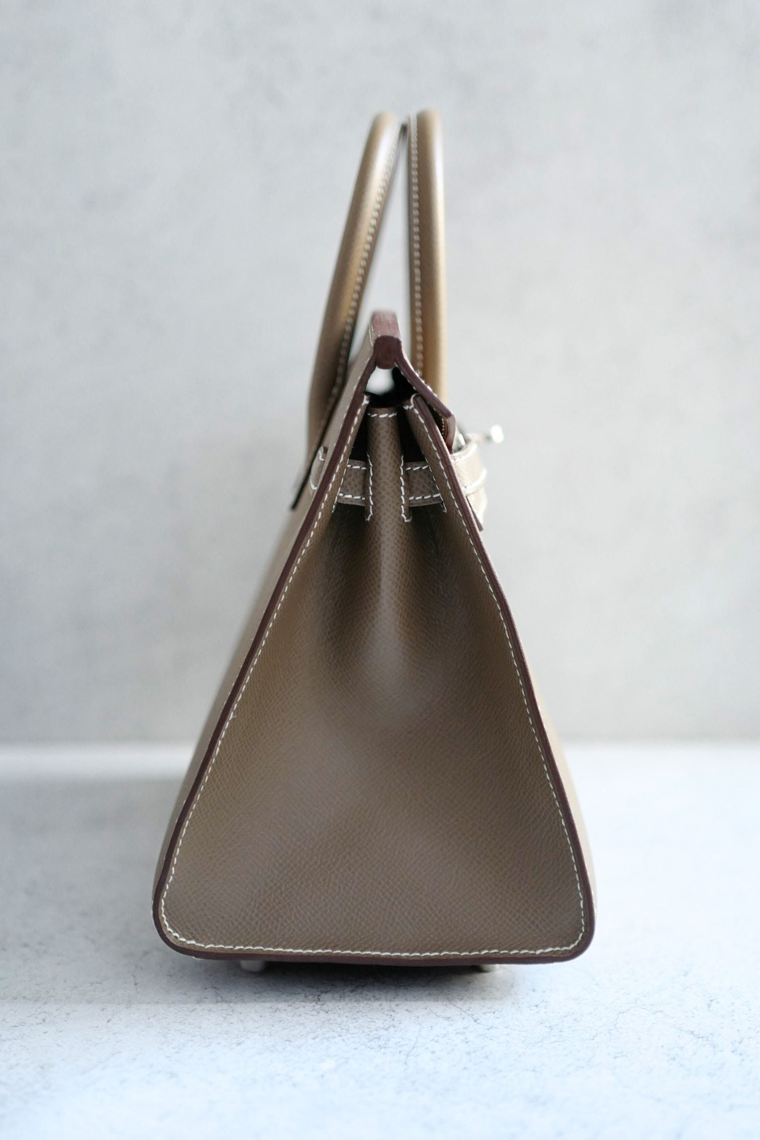 Hermès Birkin 25 Etoupe Epsom Sellier Palladium Hardware