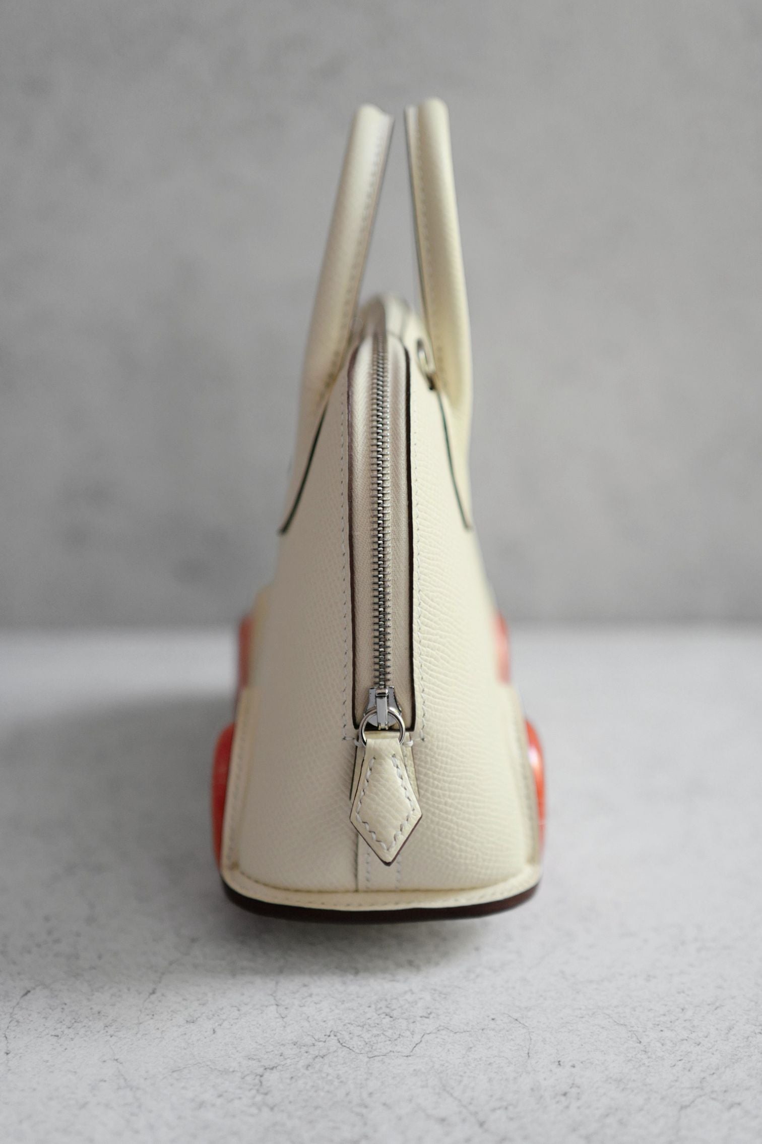Hermès Bolide on Wheels Bag Nata Orange Epsom Calfskin Palladium HW G Stamp