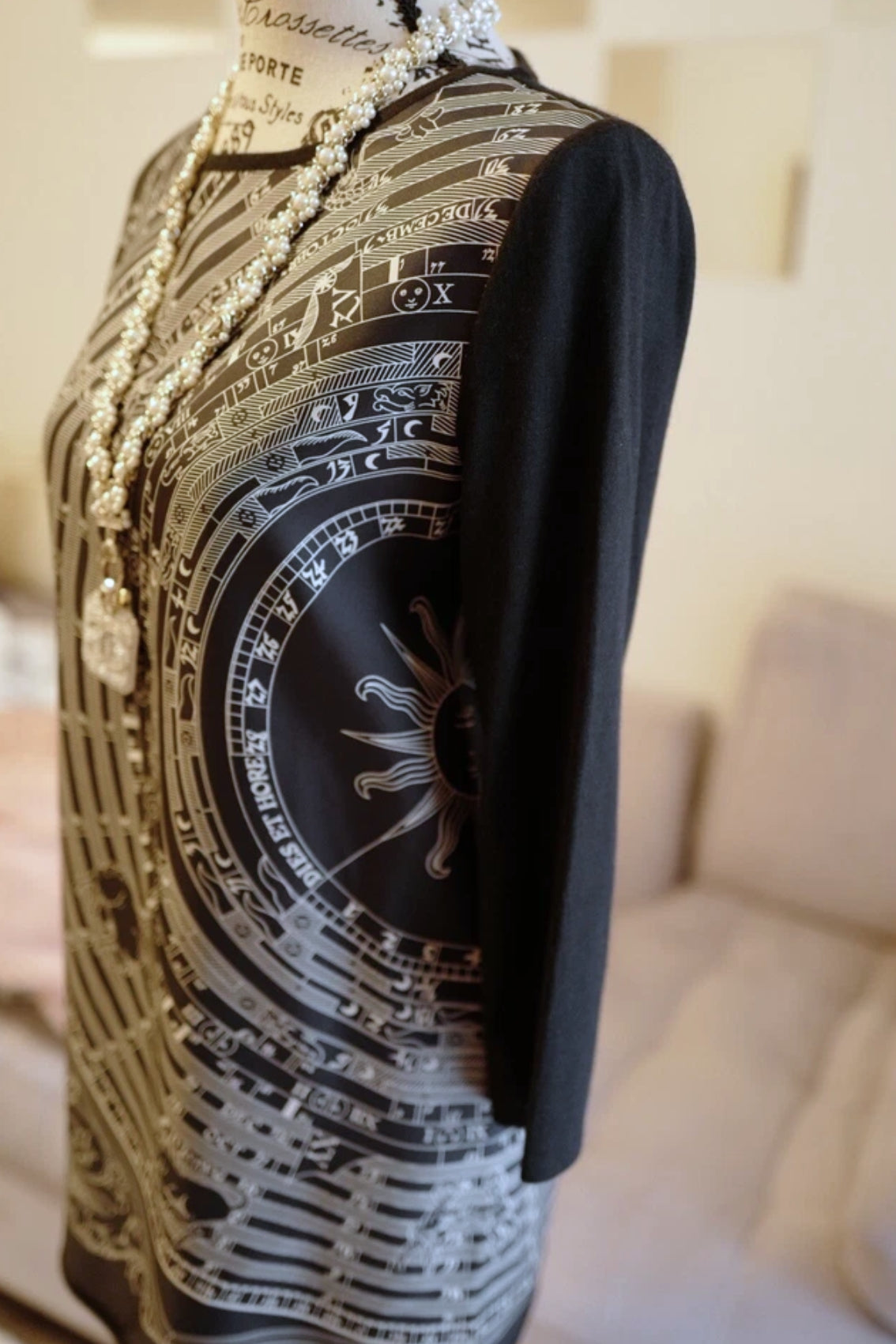 NEW Hermes Dress Shirt Astrologie In Noir (black) Size 34