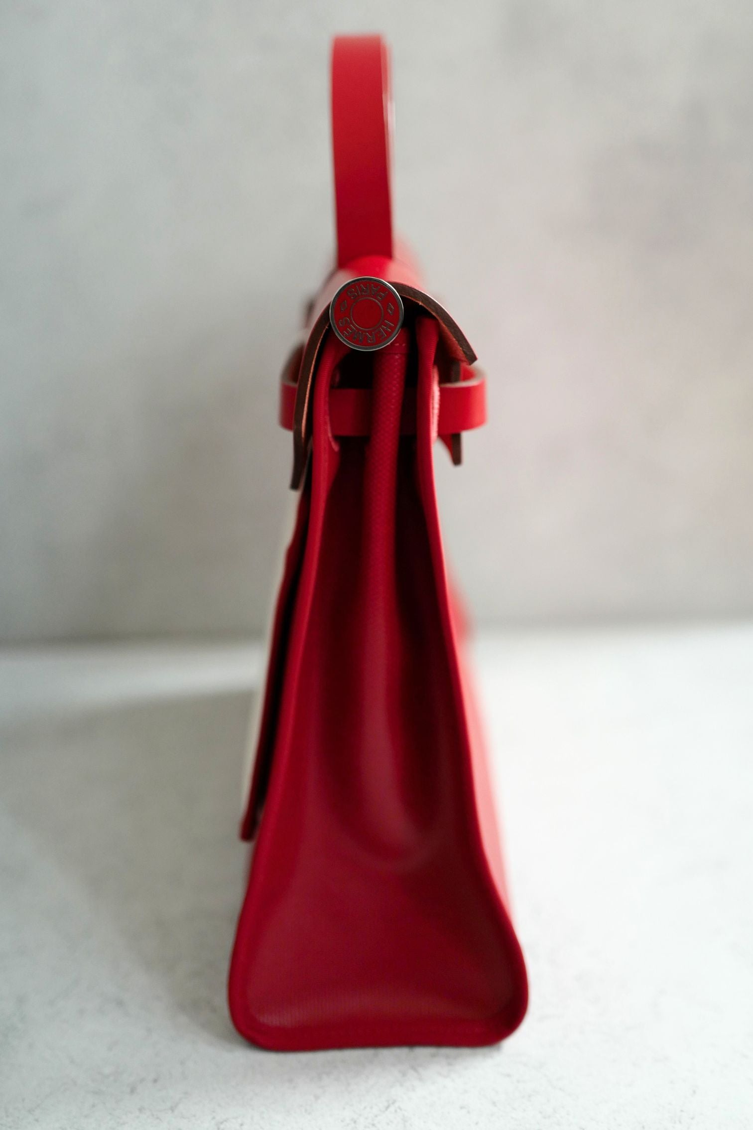 BNIB Hermes Herbag Zip 31 Berline Rouge Piment Waterproof