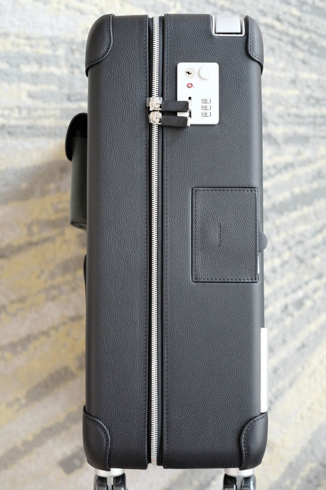 Hermès Valise R.M.S III Cabine Cargo Toile Goéland/Régate Vert Mangrove/Noir