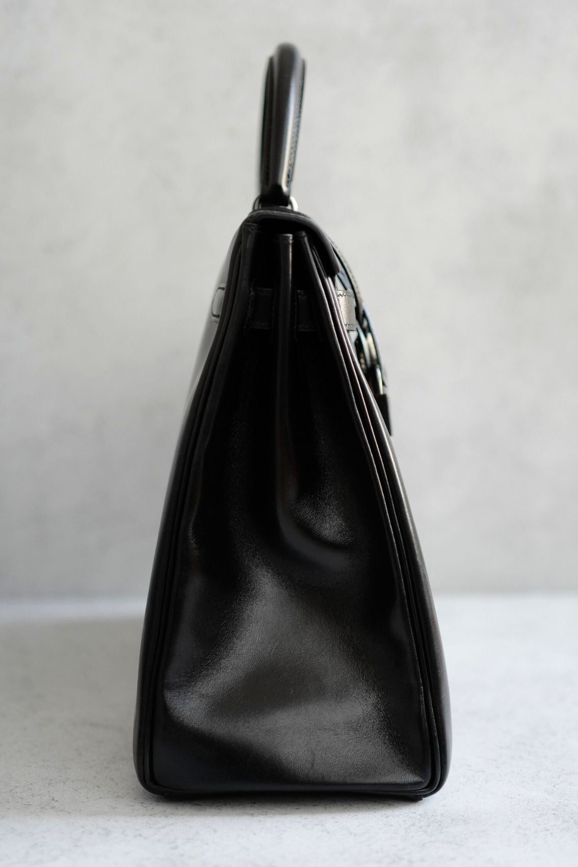 Hermès Kelly 35 So Black Box Calfskin with Black PVD Hardware Limited Edition