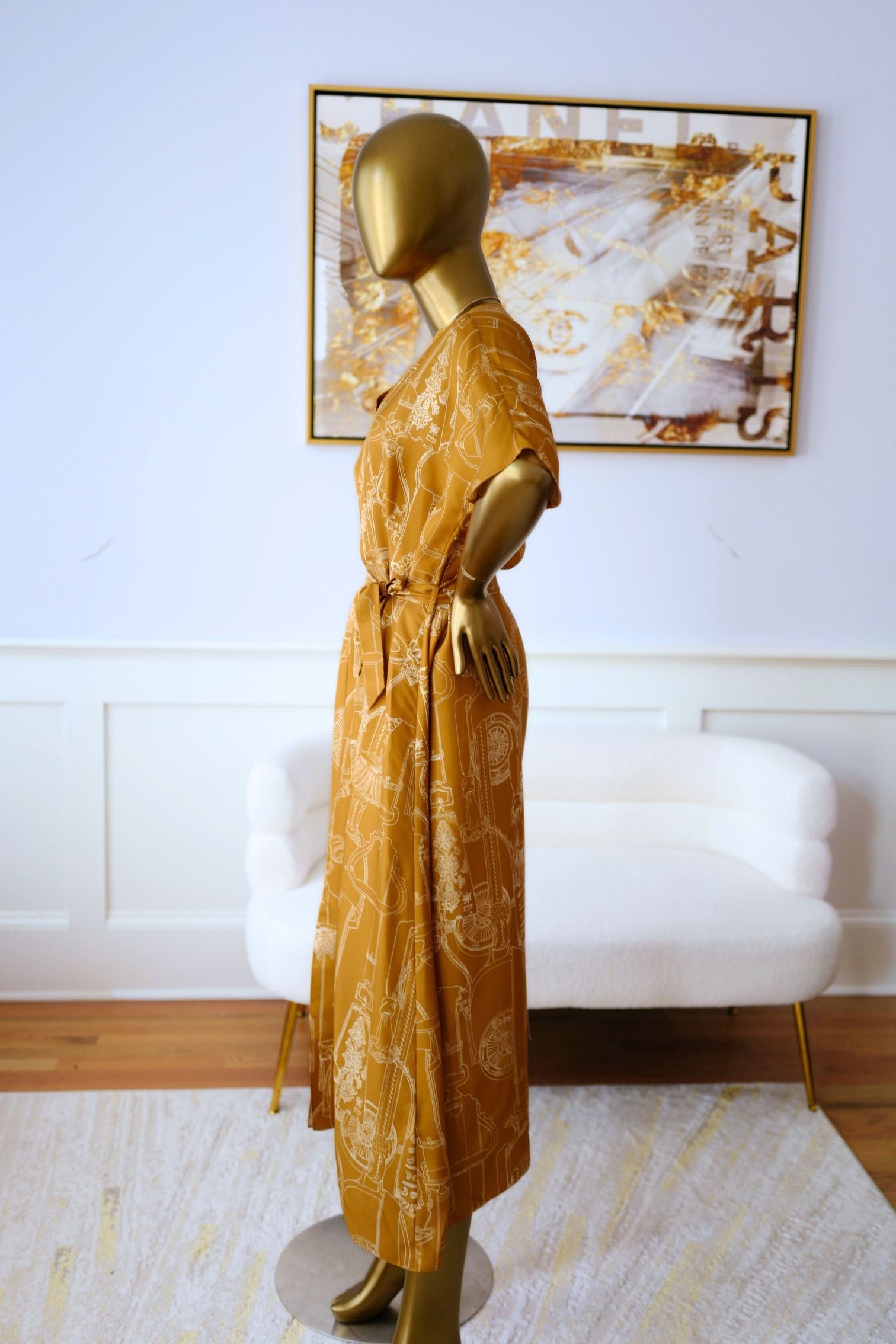 NEW Hermes Etriers Remix Classic Caftan Marron Ocre size 38