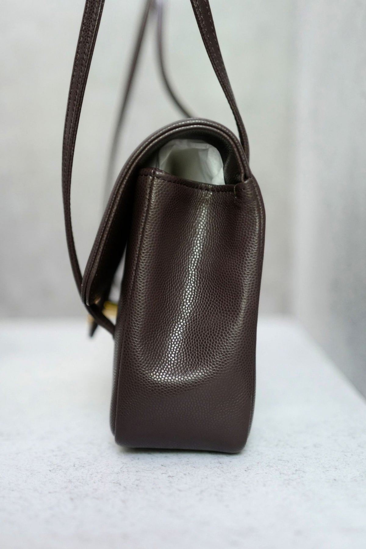 Chanel 26S Preppy Coco 22 Small Brown Grained Calfskin GHW Matthieu Blazy