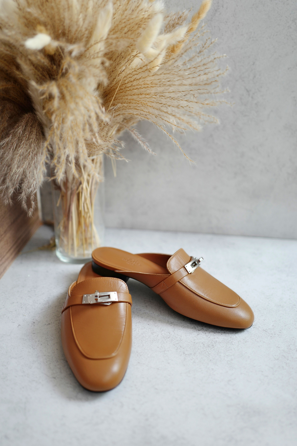 BNIB Hermes Mule Femme OZ Chevre Natural size 38