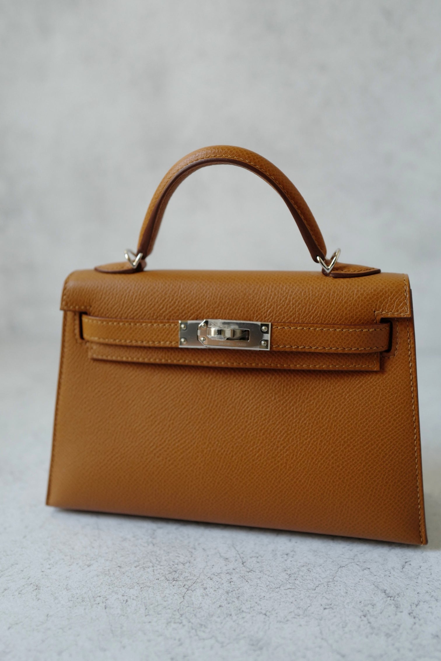 BNIB Hermès Mini Kelly 20 HSS Gold Epsom Leather Palladium Hardware