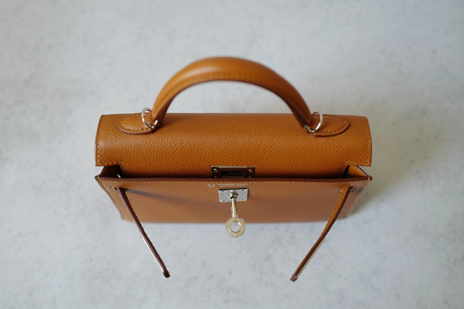 BNIB Hermès Mini Kelly 20 HSS Gold Epsom Leather Palladium Hardware