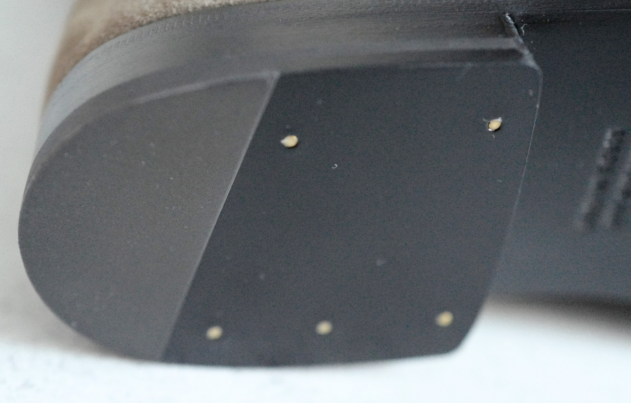 Hermès Jumping Supple Suede Goatskin Boots Étoupe with Palladium Hardware Size 38