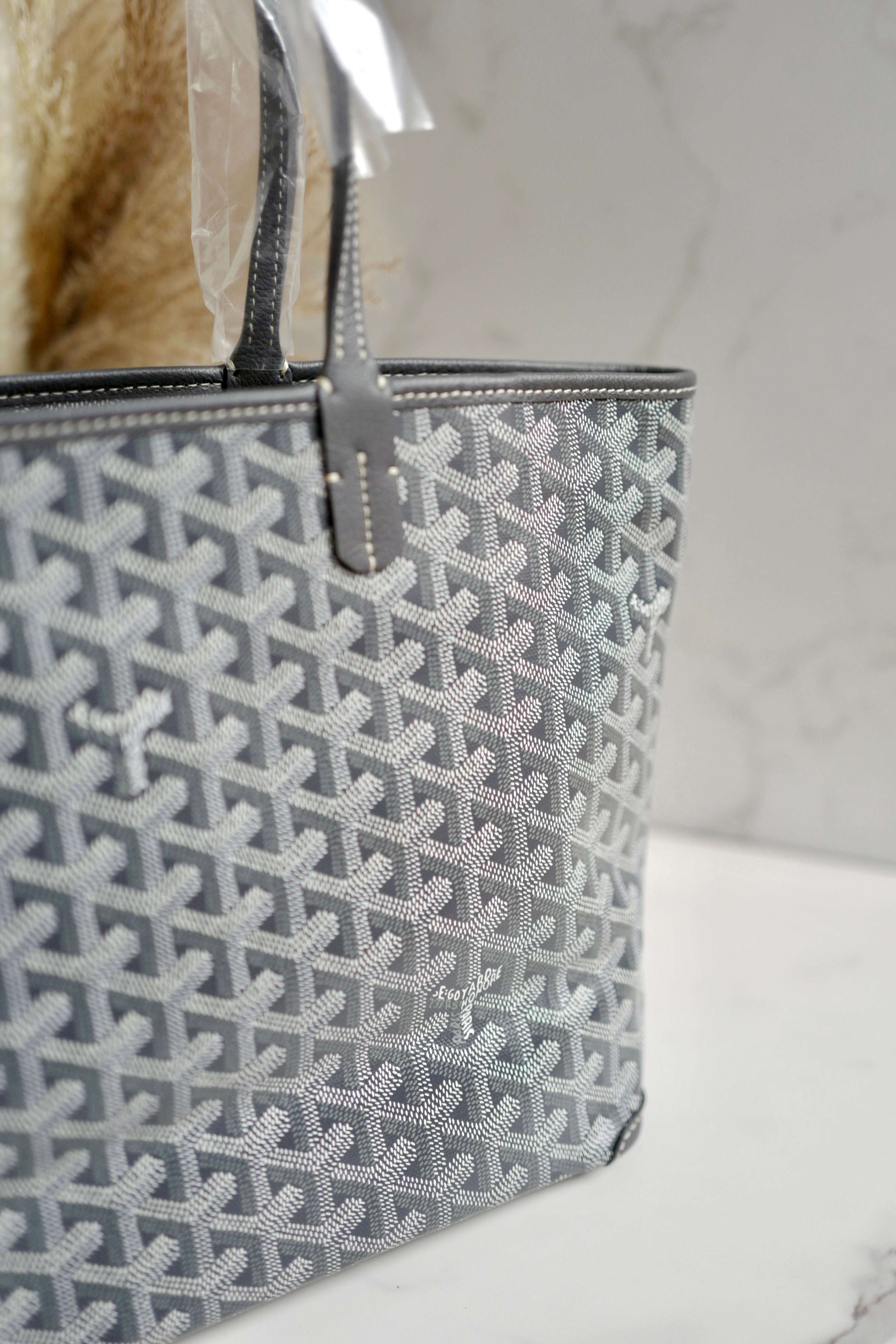 NEW Goyard Artois PM Bag Grey with with Palladium HW