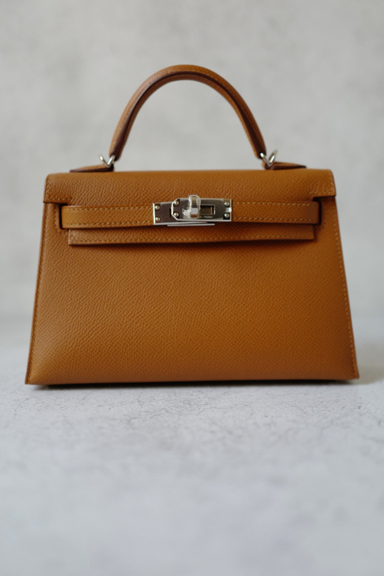 BNIB Hermès Mini Kelly 20 HSS Gold Epsom Leather Palladium Hardware