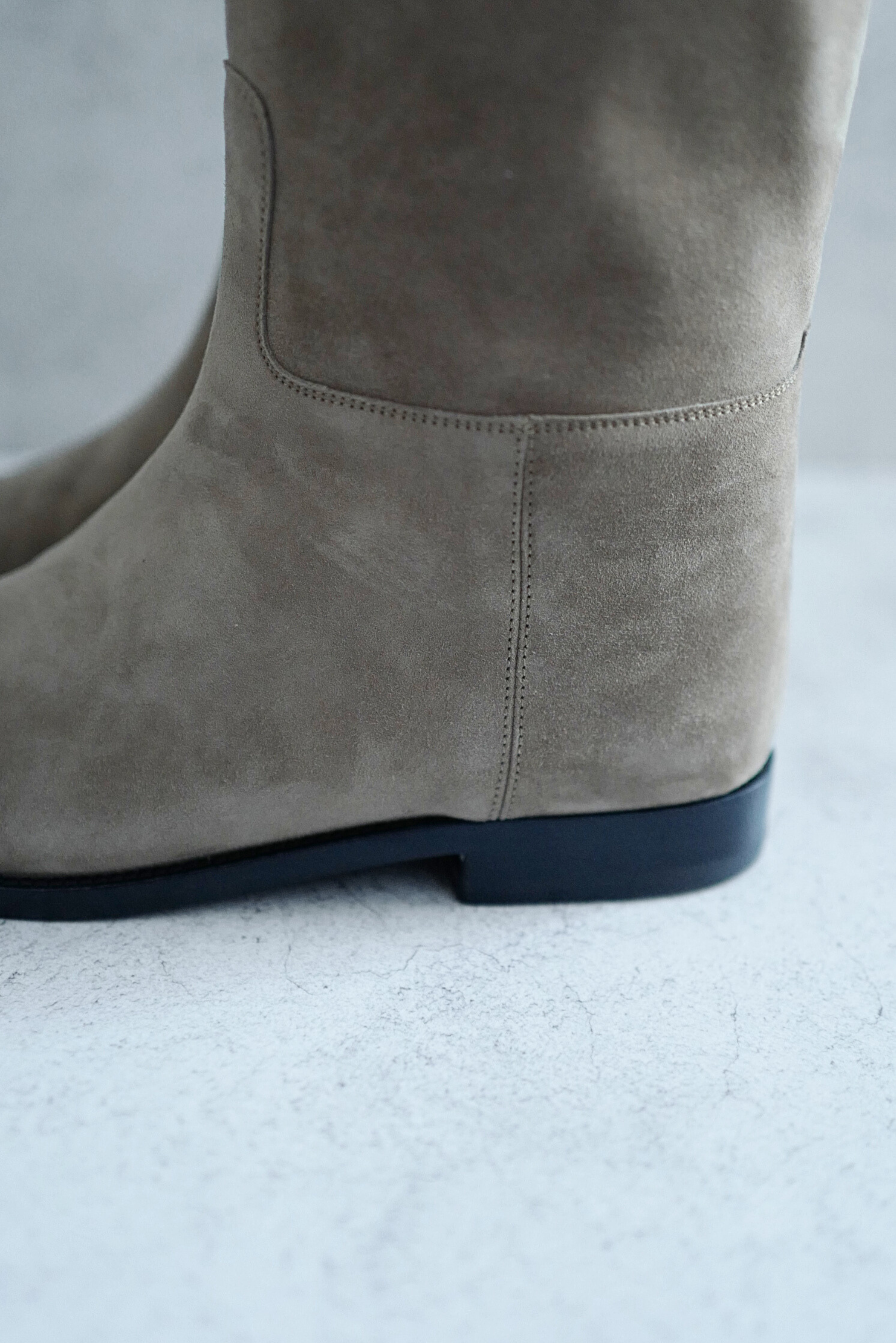 Hermès Jumping Supple Suede Goatskin Boots Étoupe with Palladium Hardware Size 38