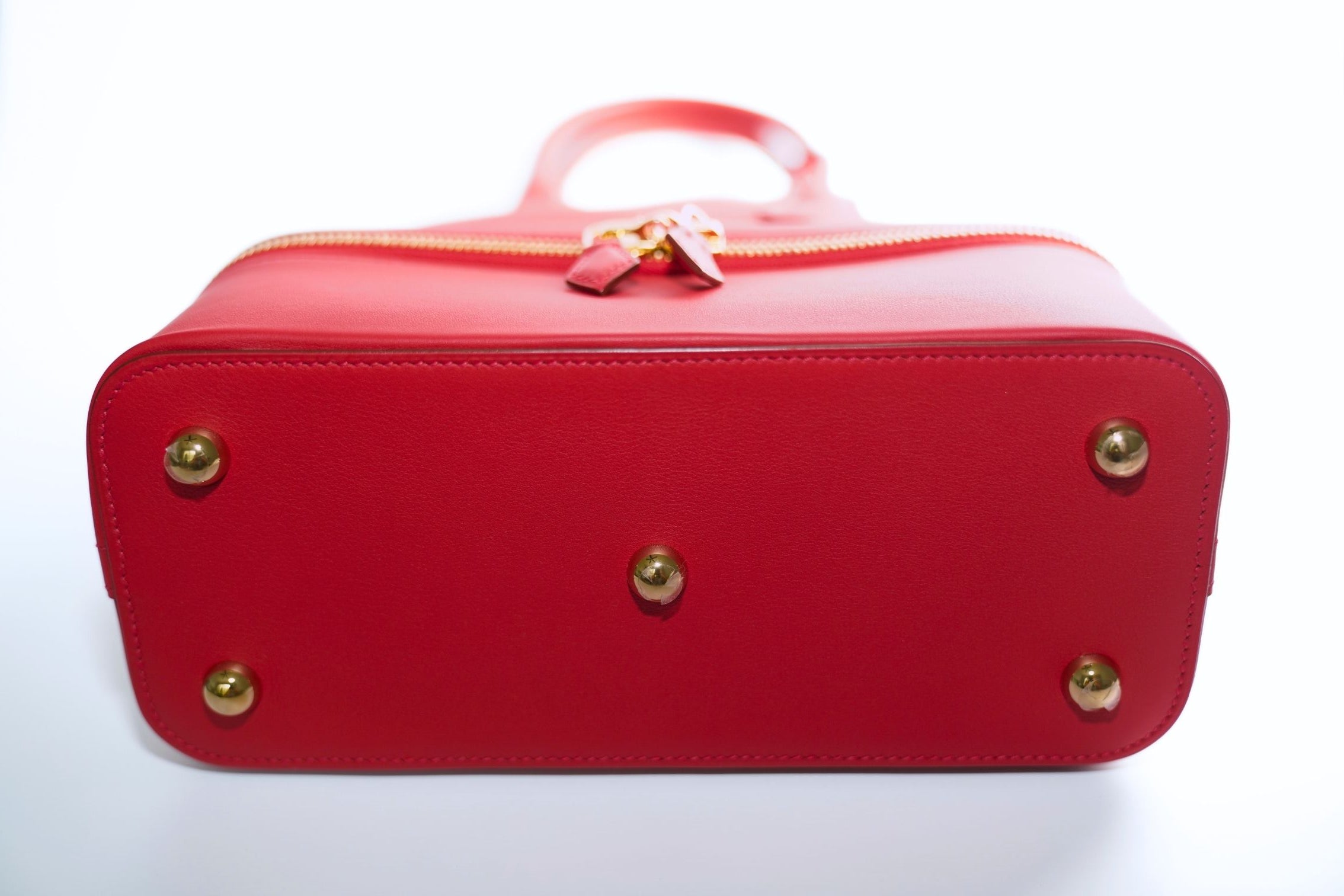 Hermès Bolide Secret in Vermillion Red Swift Leather Gold Hardware T Stamp