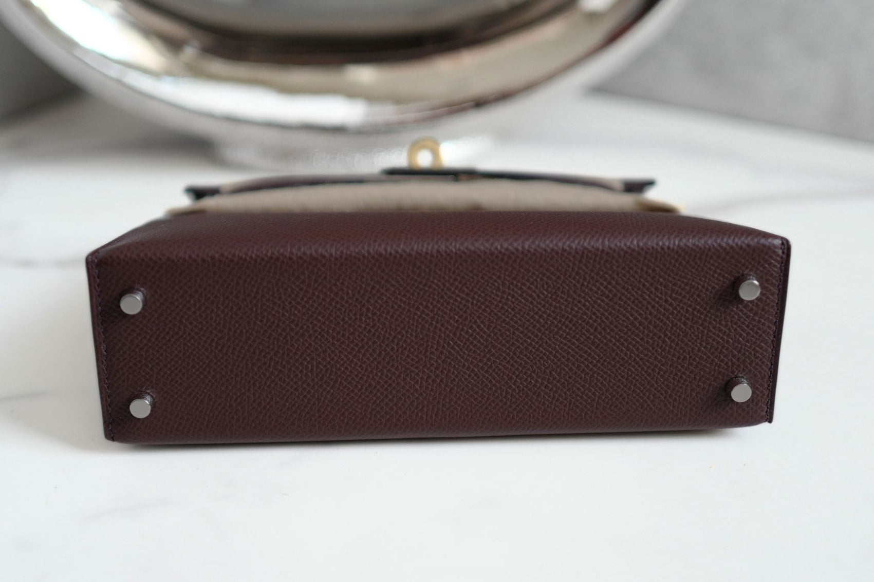 NEW Hermès Kelly 20 Rouge Sellier Epsom Leather Electrum Hardware K Stamp