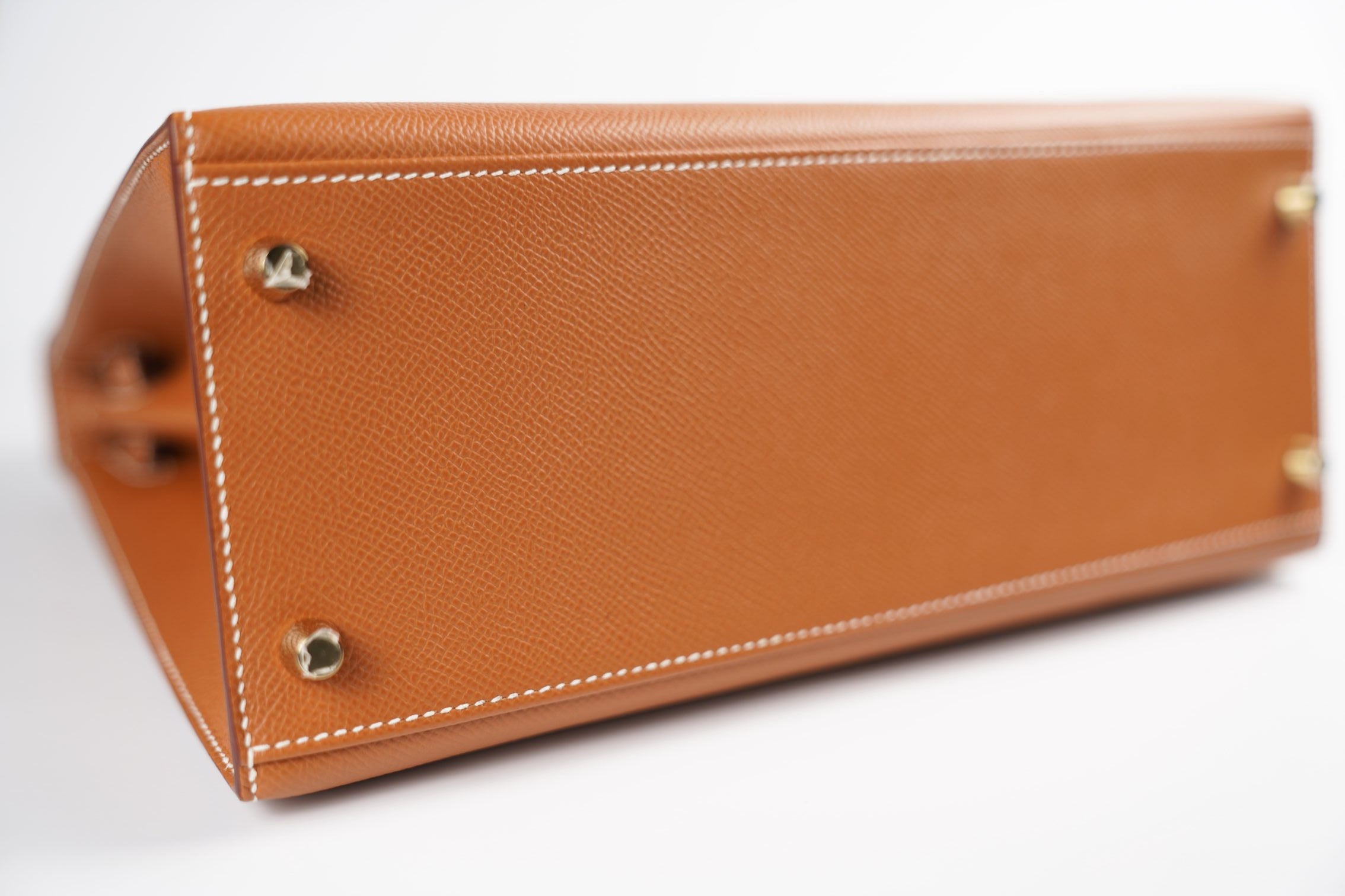 NEW Hermes Kelly 25 Gold Epsom Sellier Gold Hardware