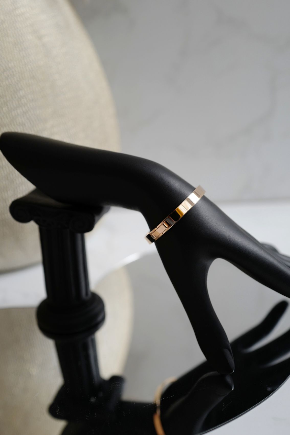 Hermès H d’Ancre Small Bracelet Rose Gold 18K SH