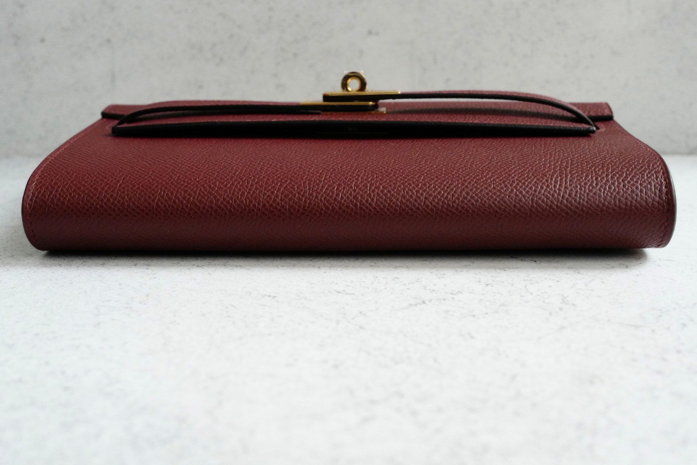 Hermès Kelly Classique To Go Wallet Rouge H Epsom Calfskin GHW G Stamp