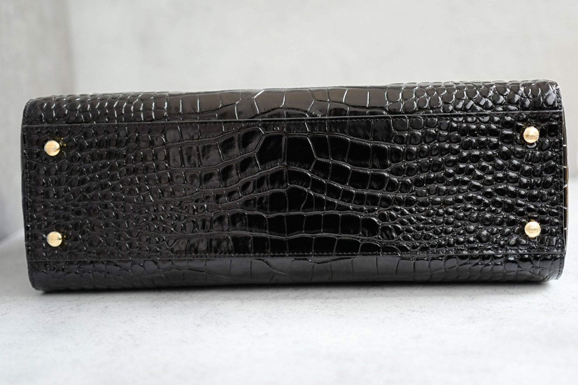 Chanel 26s Matthieu Blazy Small Shopping Bag Black Crocodile Embossed Calfskin Gold Hardware