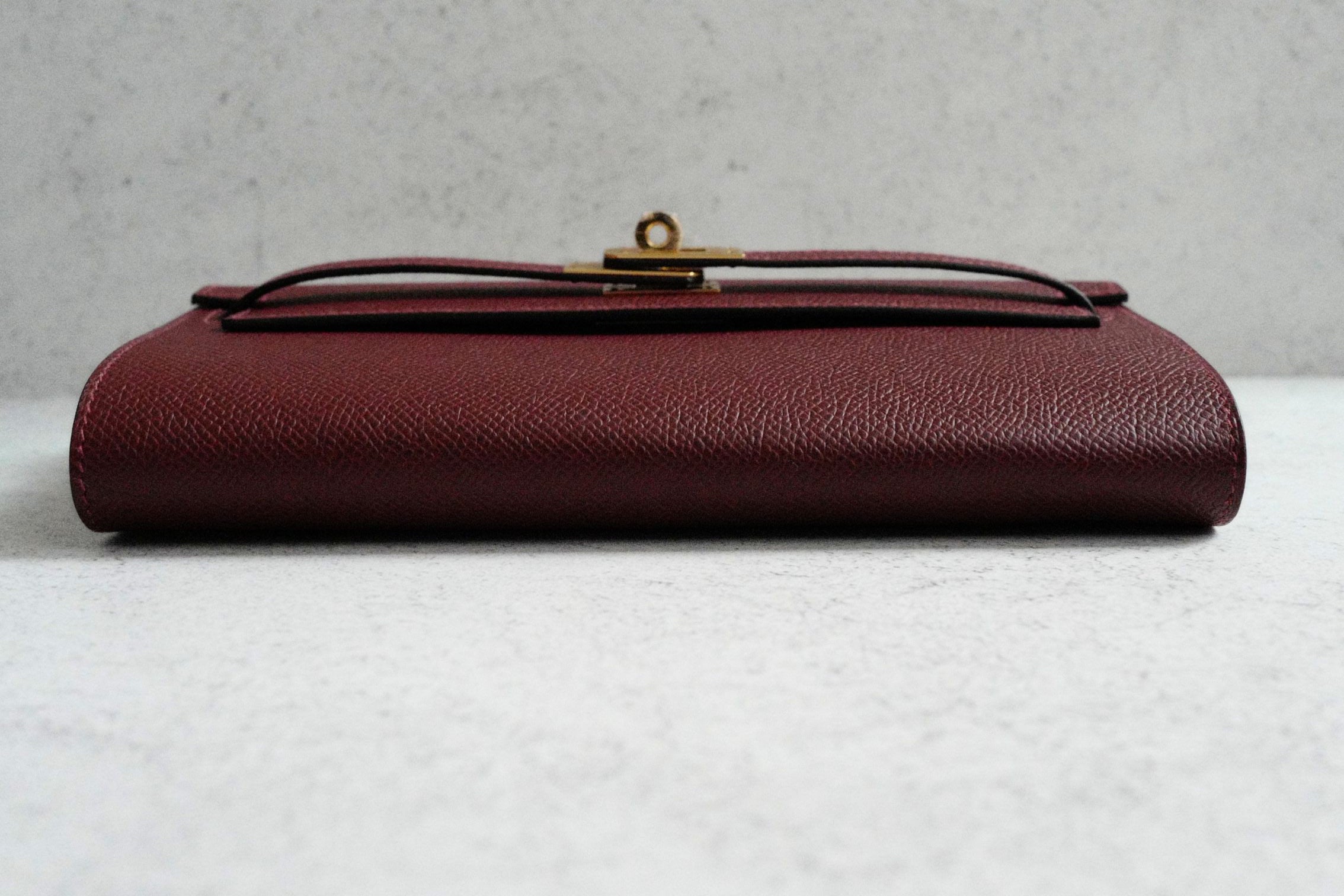 Hermès Kelly Classique To Go Wallet Rouge H Epsom Calfskin GHW G Stamp 2026