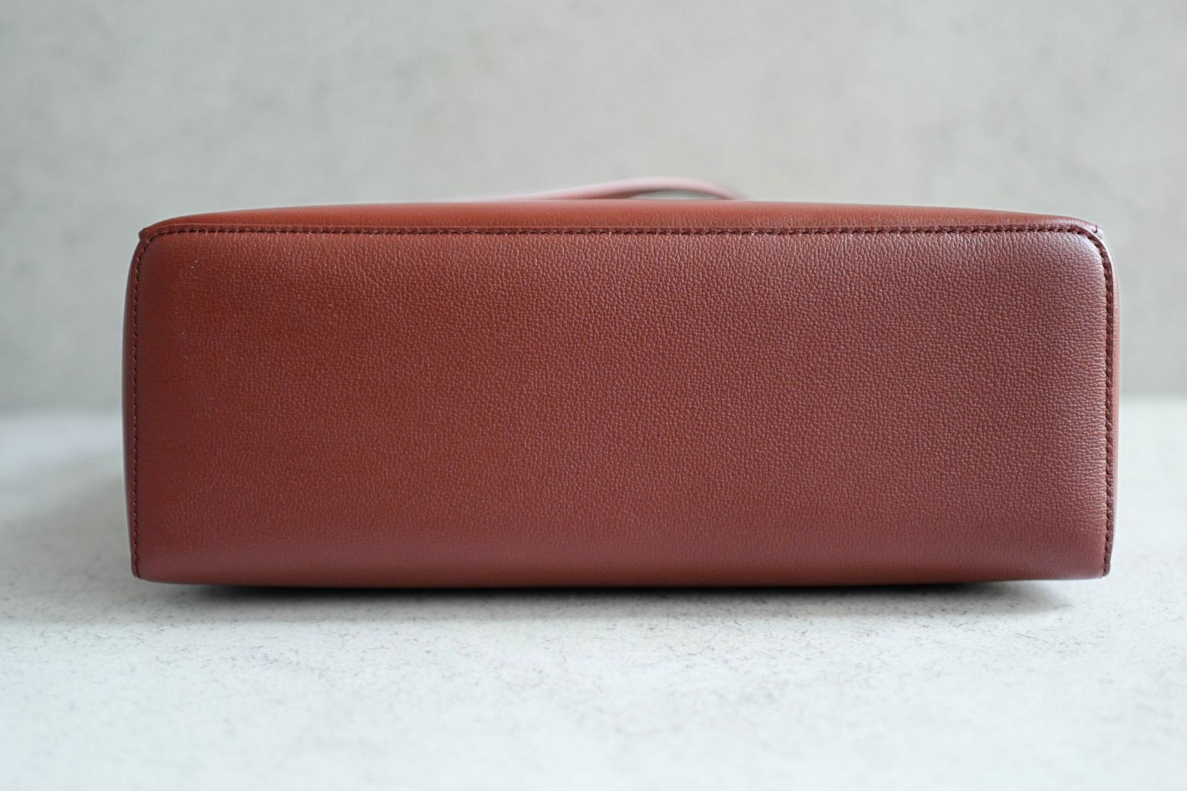 BNIB Loro Piana Extra Bag L27 Smoked Caramel In Grained Calfskin with Gold HW