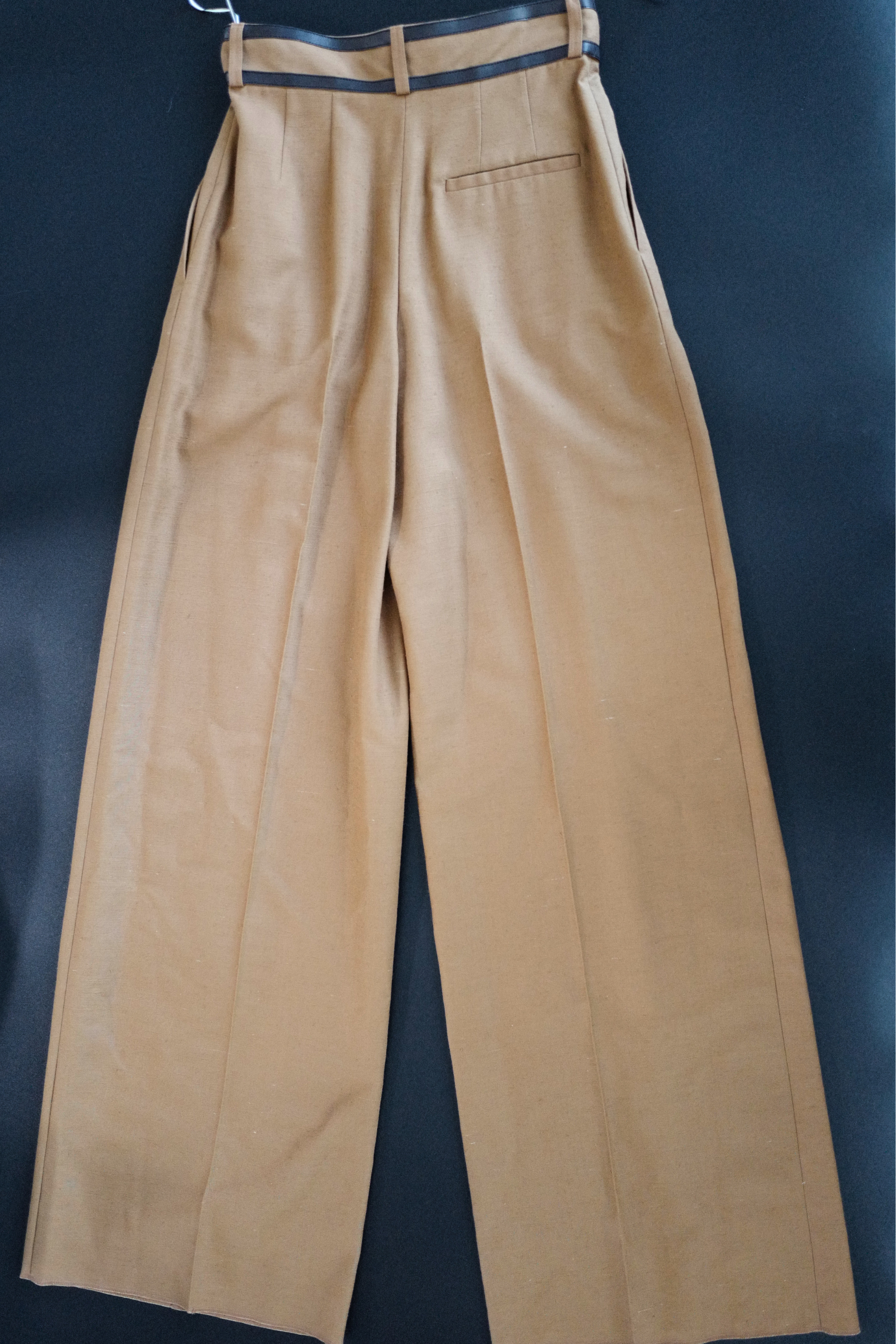 NEW Hermès Women’s Trousers in Marron Muscade Cotton Size 36
