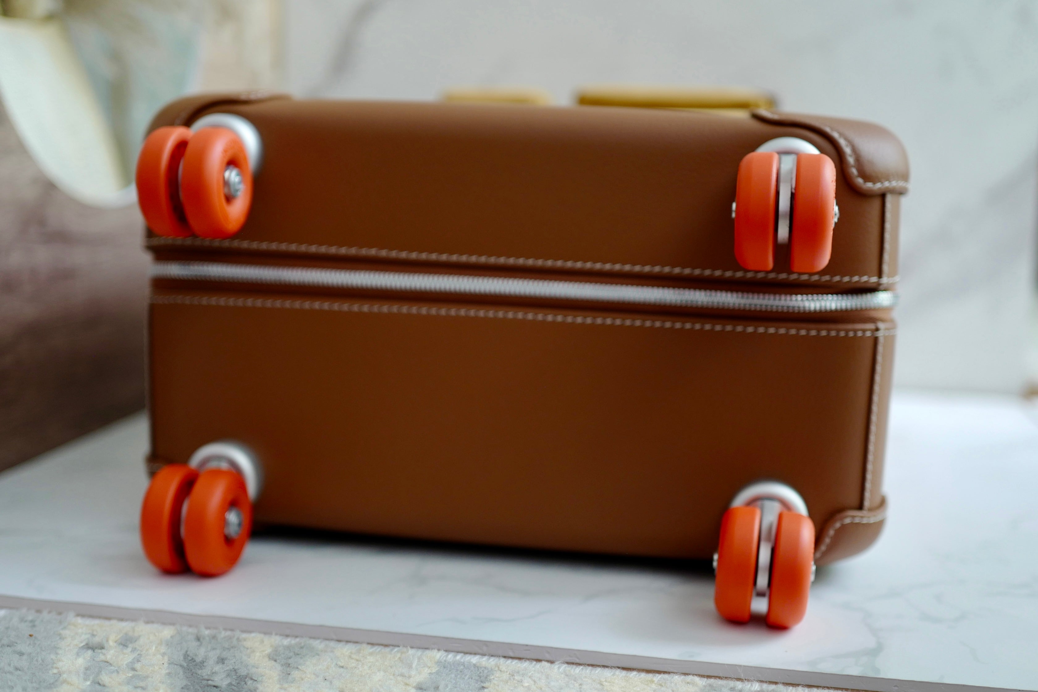 BNIB Hermès RMS Cargo Carry On Cabine Suitcase – Dessert/Fauve 2025 $24K