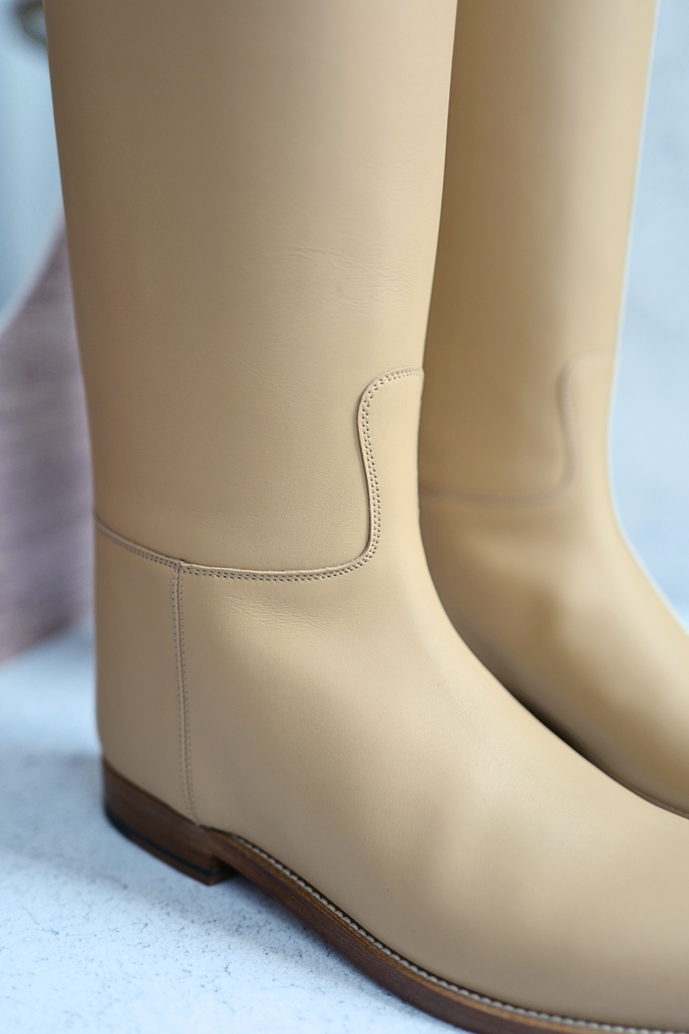 BNIB Hermes Jumping Boot Beige Natura  Size 38