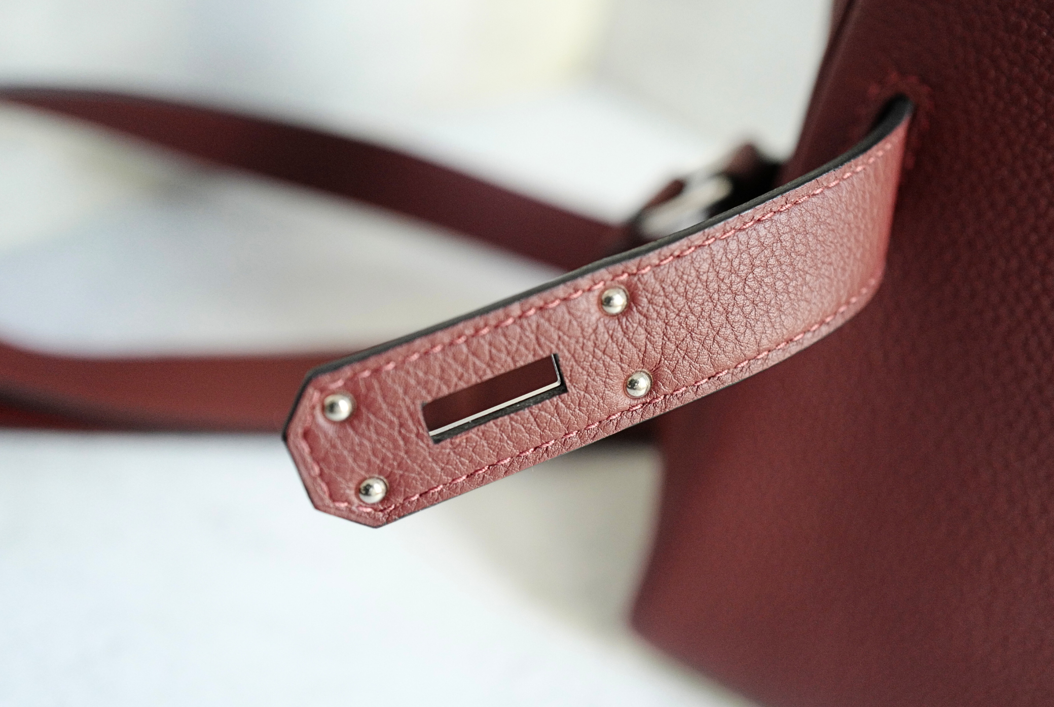 BNIB Hermès Kelly Messenger PM Rouge H Togo Leather Bag with Palladium Hardware