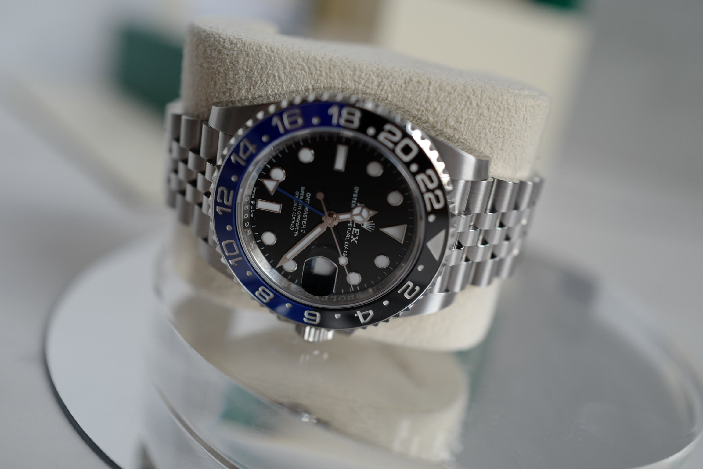 BNIB Rolex GMT-Master Batman Jubilee Bracelet - 126710BLNR 2024 BNIB Full Set