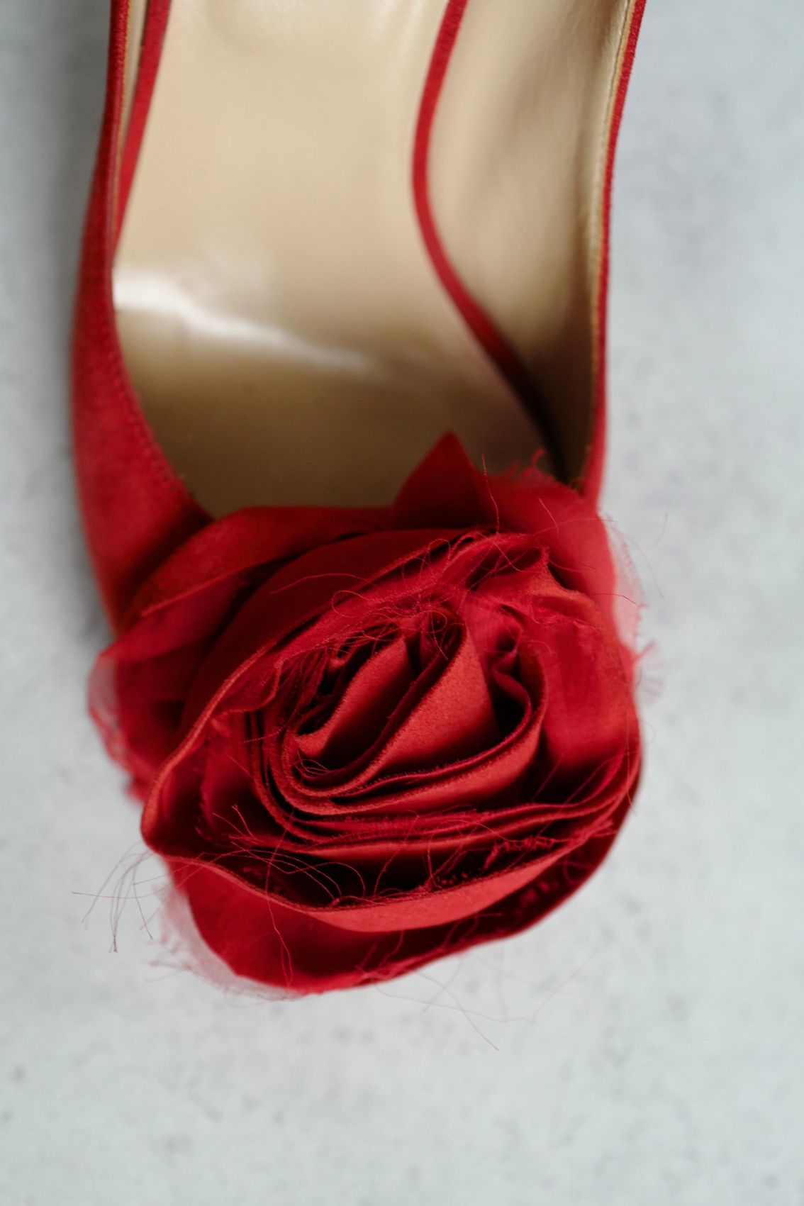 Preloved Valentino Heels Red Rose size 37 in Red