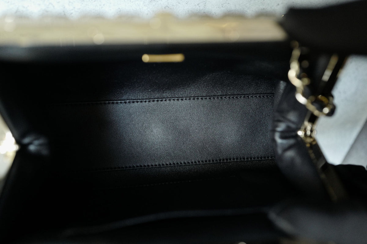 BNIB Chanel 24P Clutch On Chain Lambskin With CC Champagne Gold Hardware