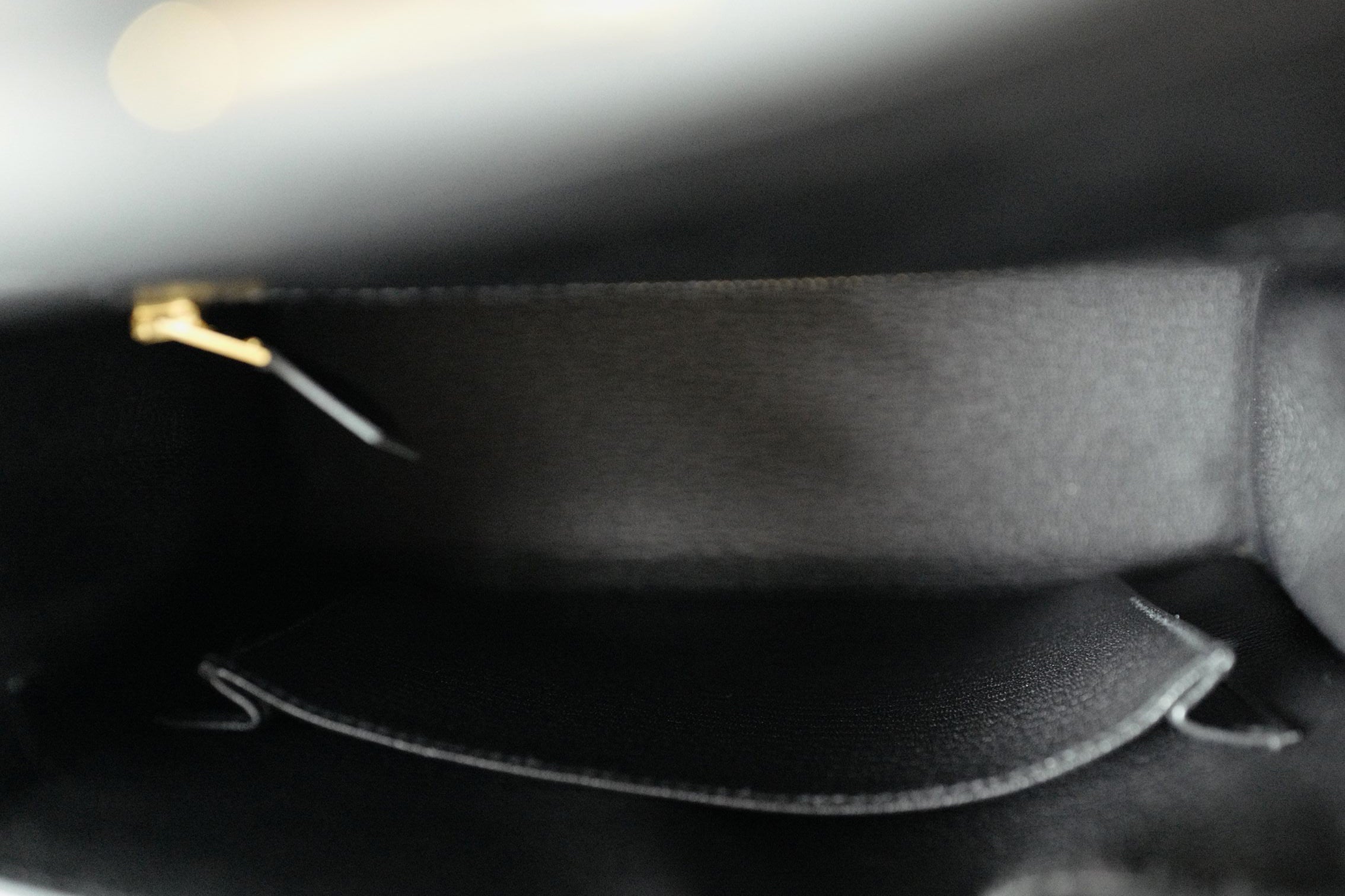 Hermes Kelly 25 Black Tadelakh Sellier Gold HW Complete Original Receipt NEW