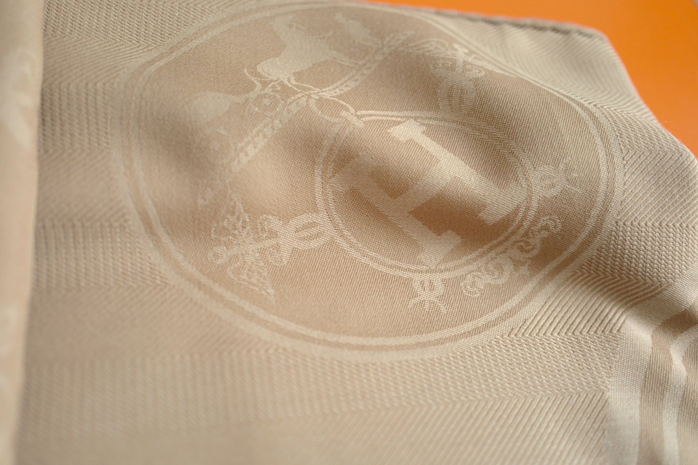 Hermès New Libris Stole Cashmere Silk Kraft Confettis d’Ex-Libris Jacquard