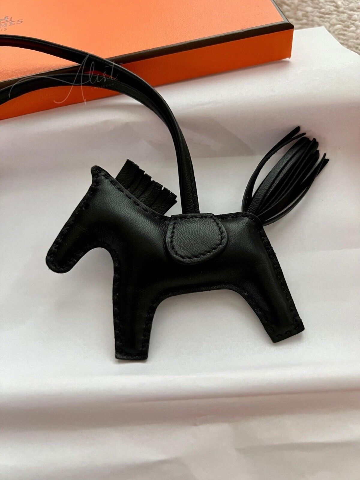 *BNIB* Hermes Rodeo PM Bag Charm Limited Edition So Black Milo Lambskin